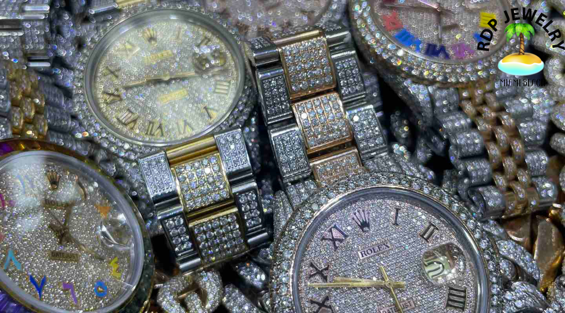 Iced out rolex day date
