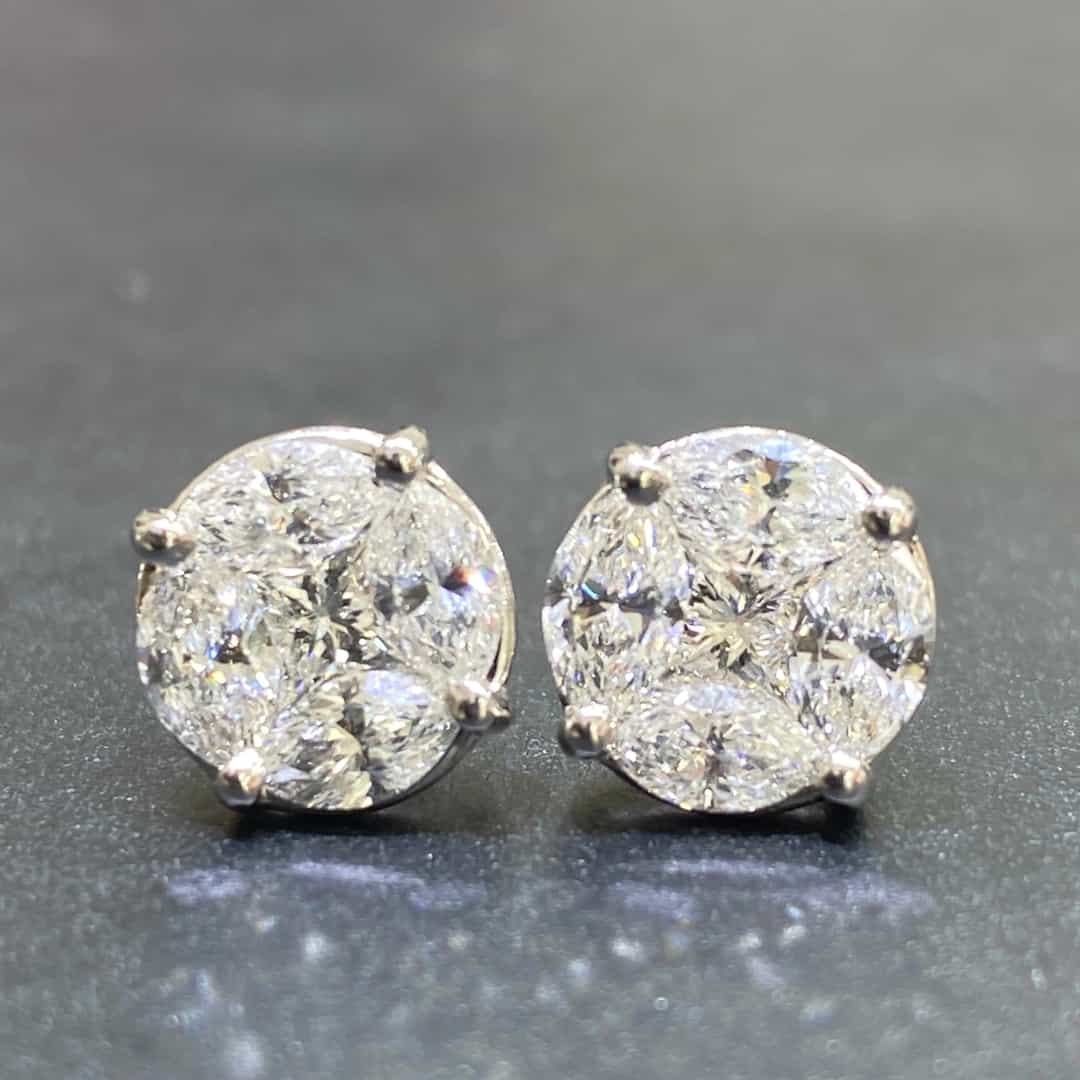diamond stud earring