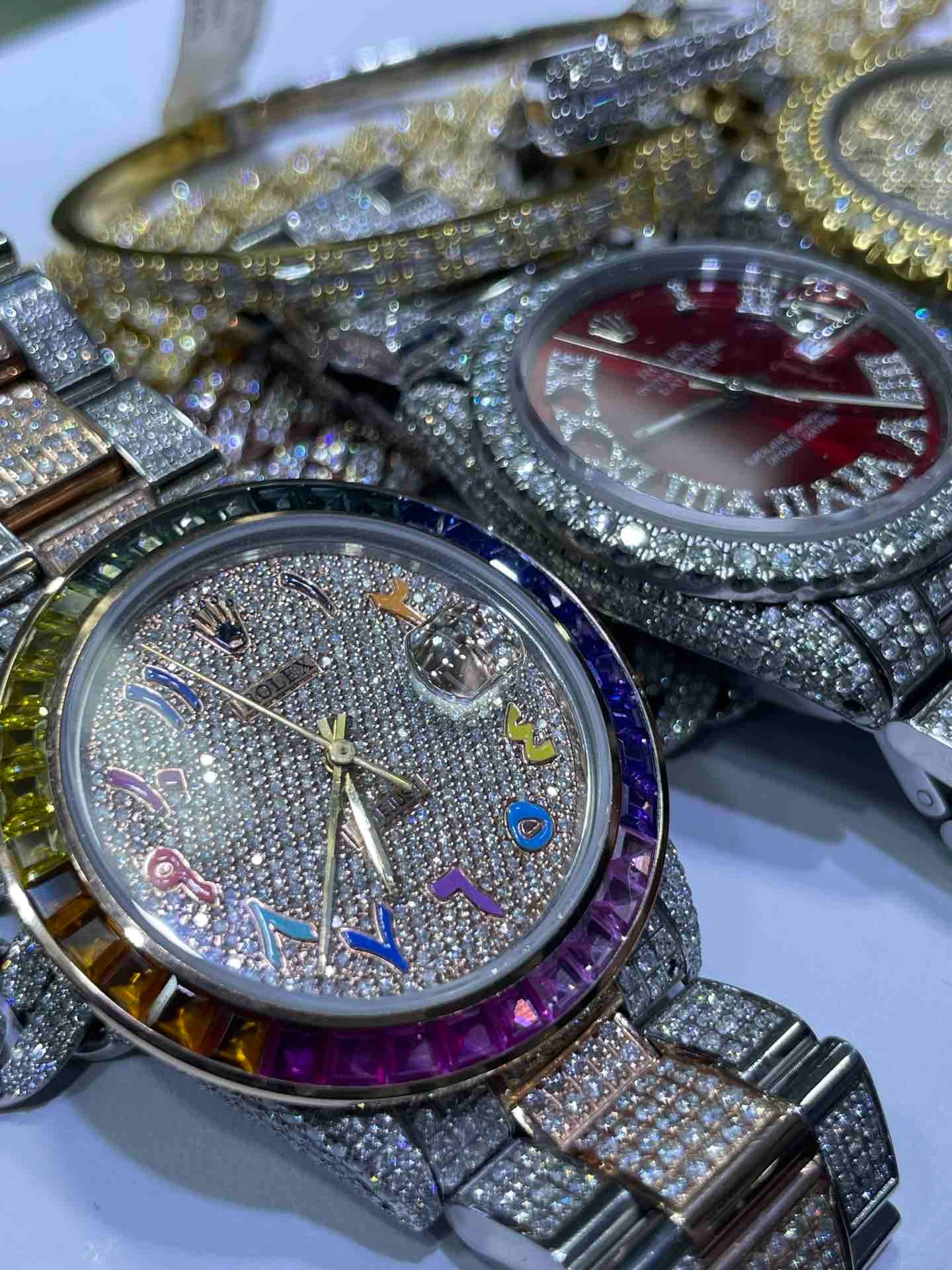 Bust Down Rolex Watch RDP Jewelry