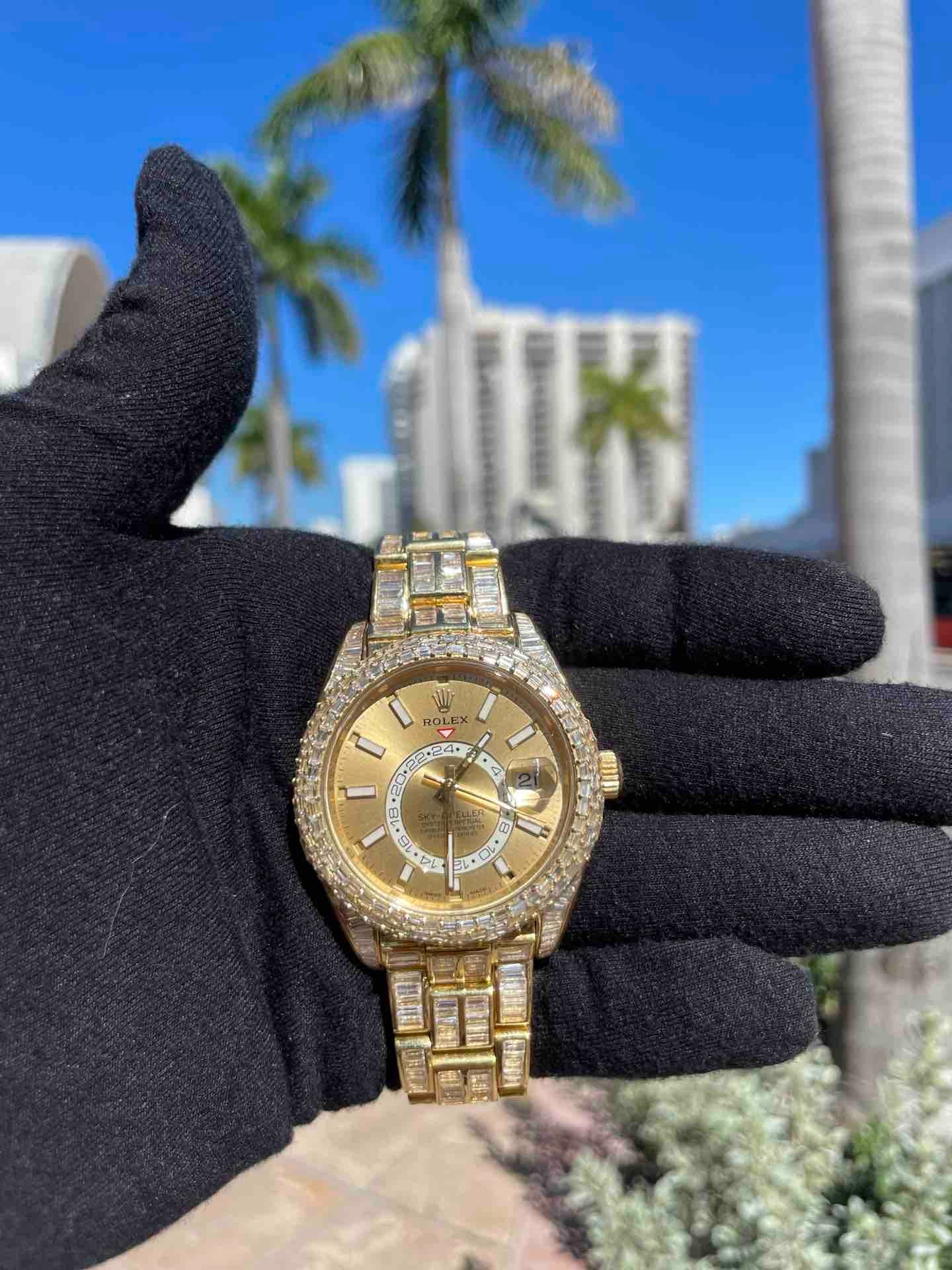 Gold Bust Down Rolex