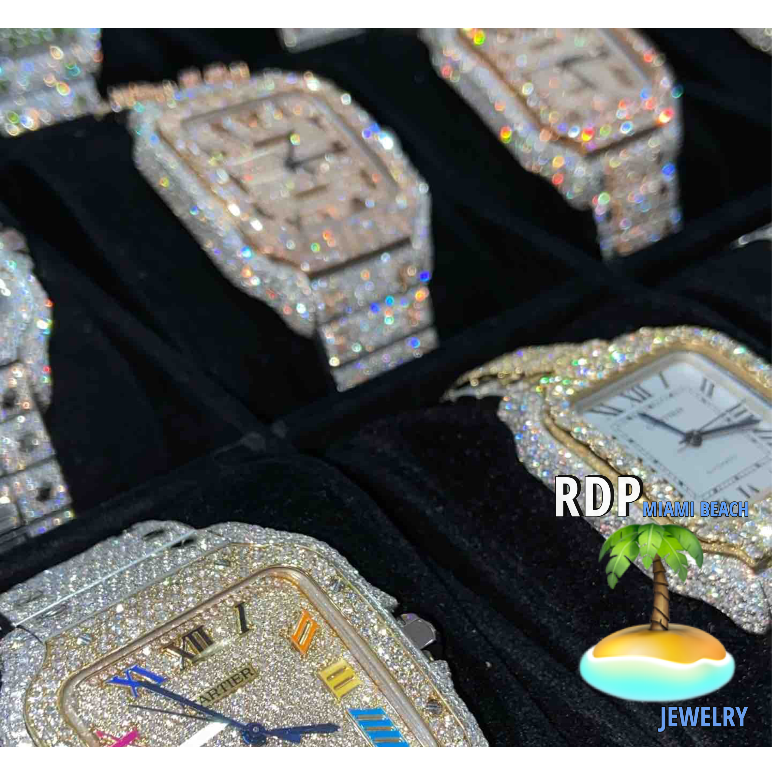 bust down cartier watch