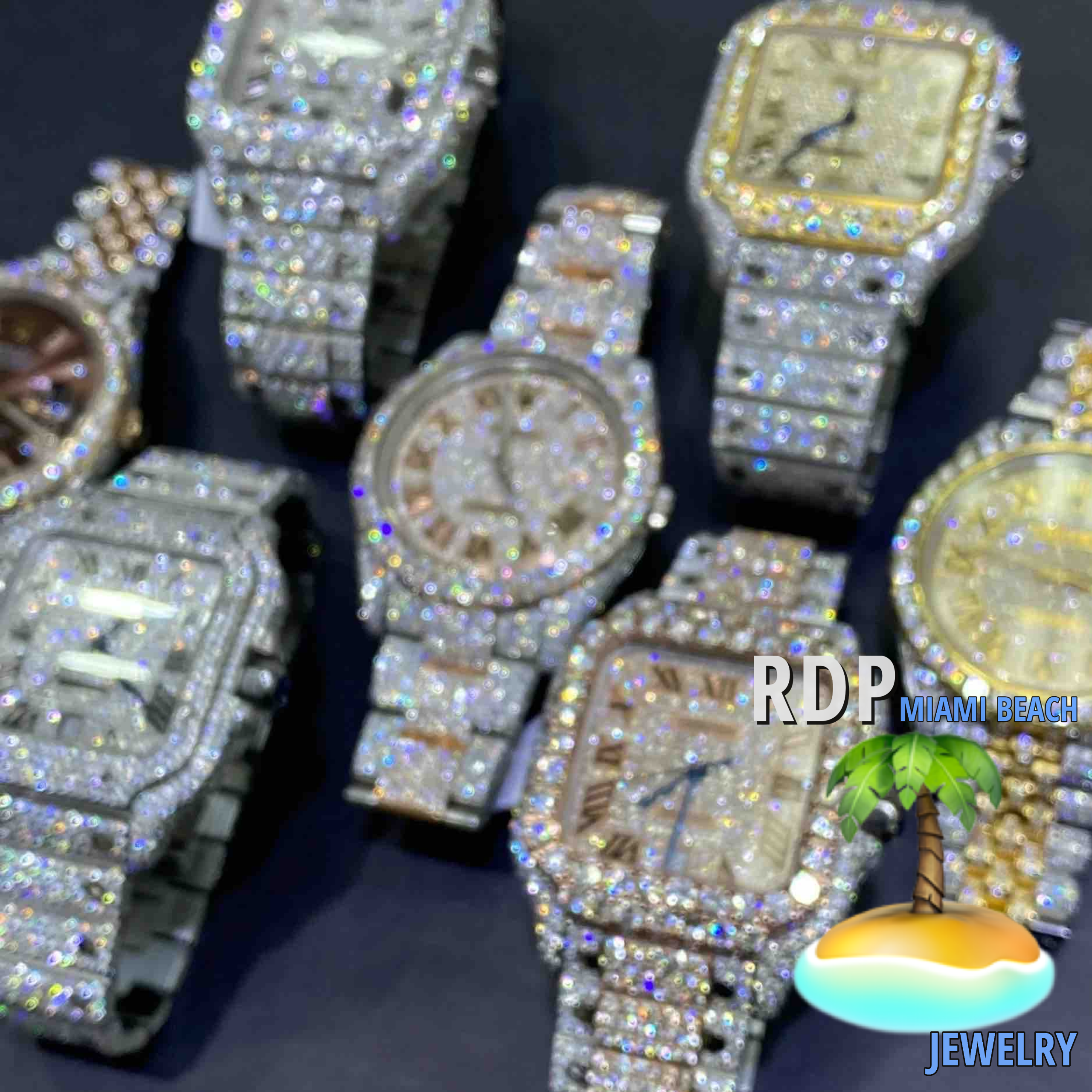 The Quintessence of Luxury: Men's Diamond Cartier Watches at RDP Miami Beach