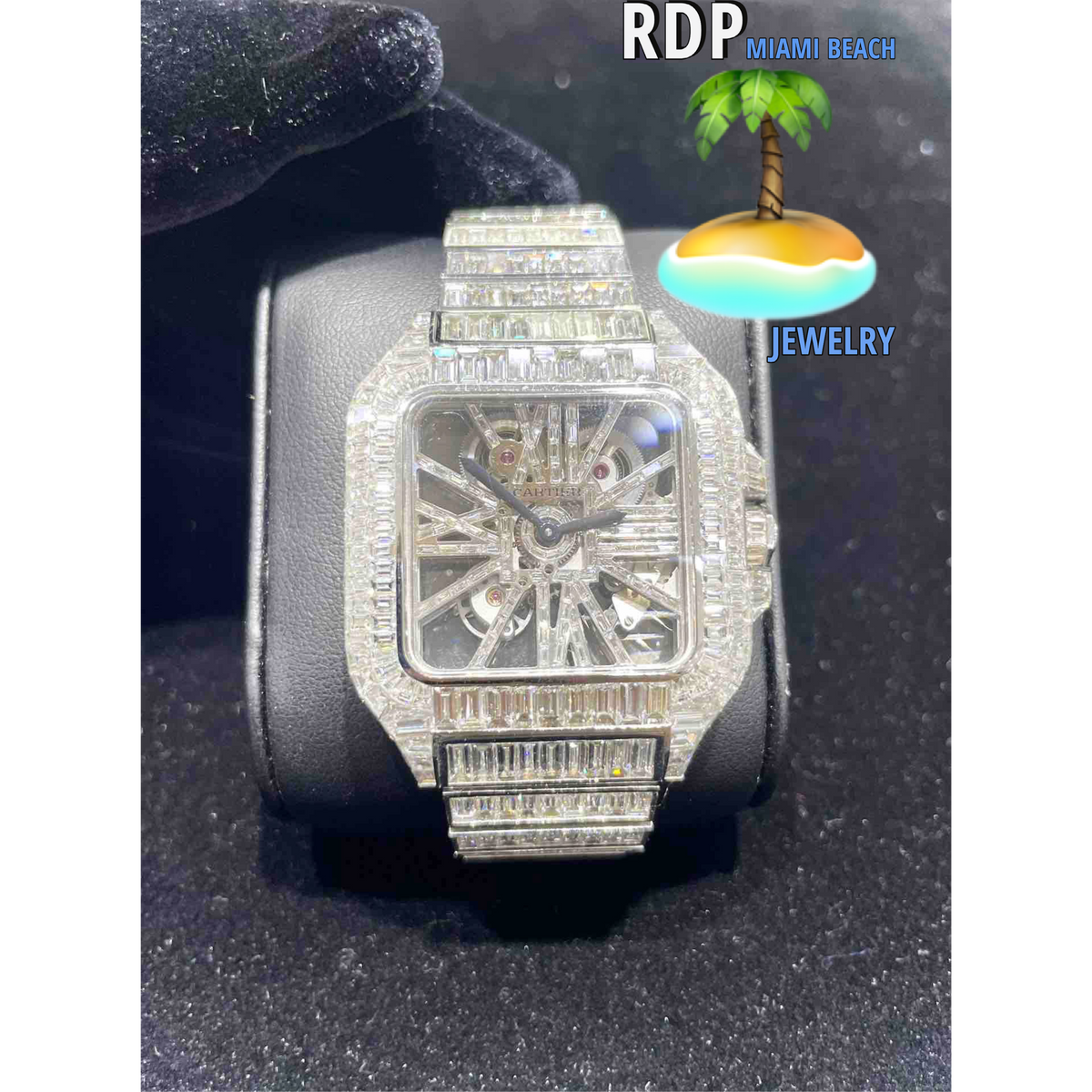 Product Spotlight Cartier Skeleton Watch Bust Down RDP Miami Beach