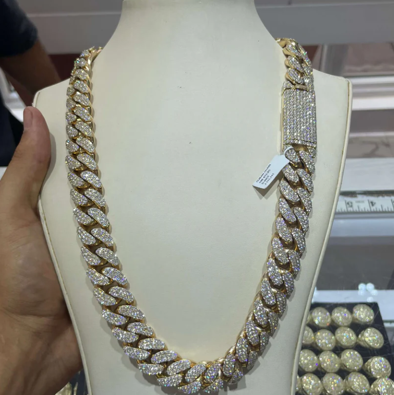Elevate Your Style with a 10K Gold Bust Down Cuban Link Chain