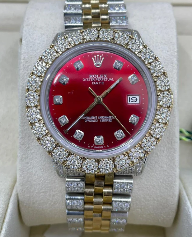 Prestigious 36mm Bust Down Rolex – Radiant Diamond Accents on a Classic Timepiece