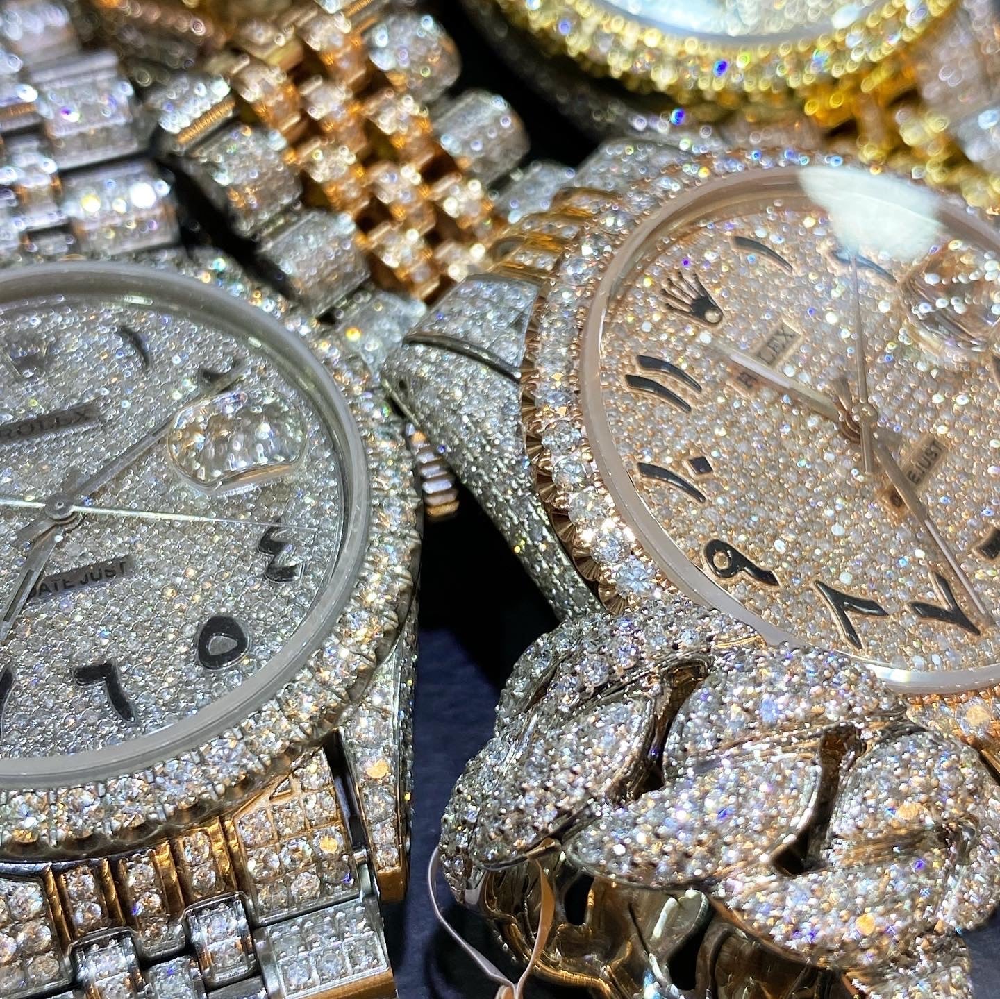 Iced out 2025 rolex wallpaper