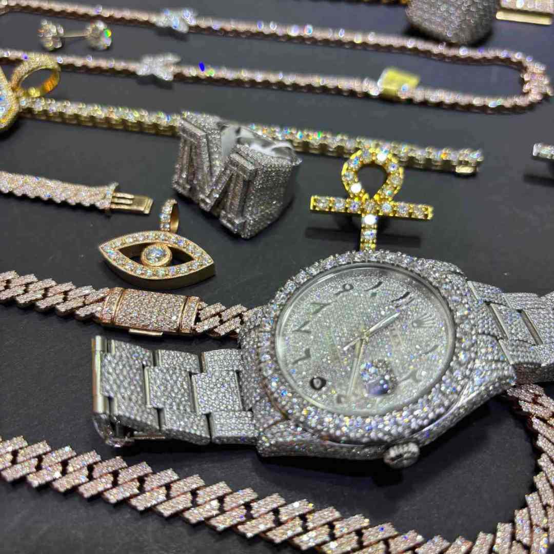bust down lab diamond pendant