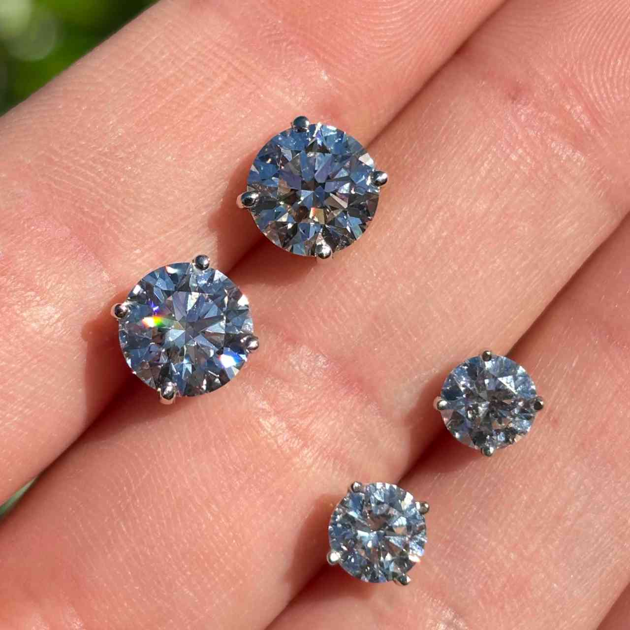 iced out earrings