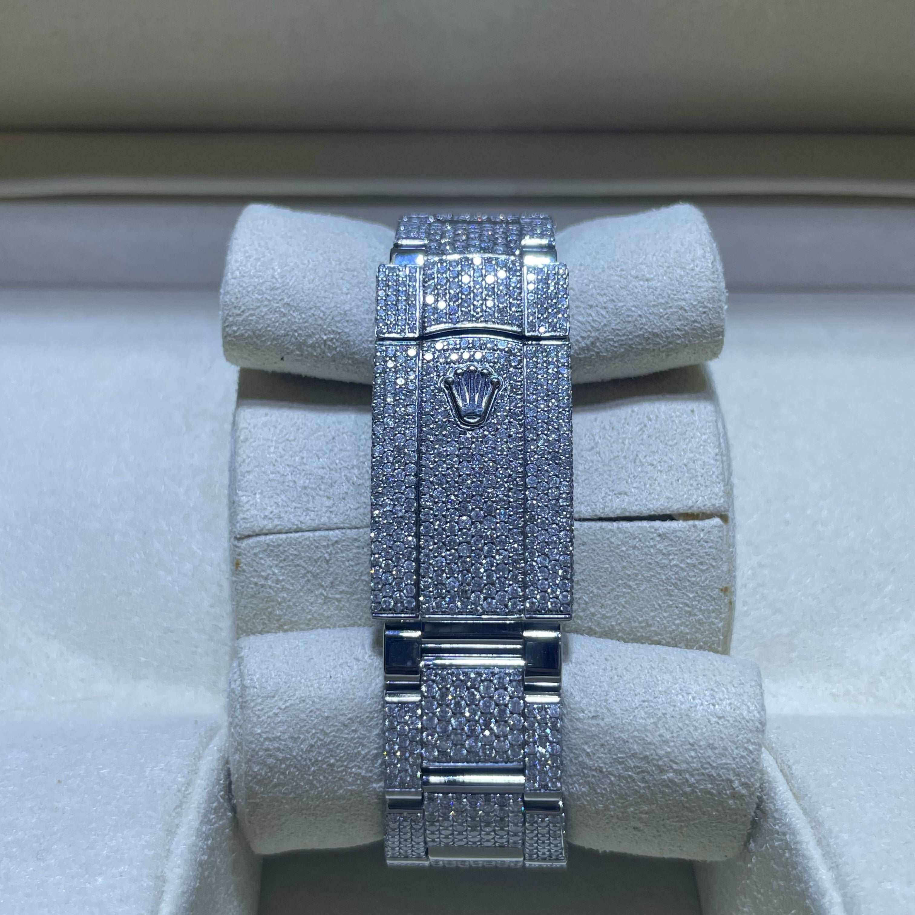 41mm VVS1 ROLEX BUST DOWN AVALANCHE WATCH | Arabic Dial | Oysterband