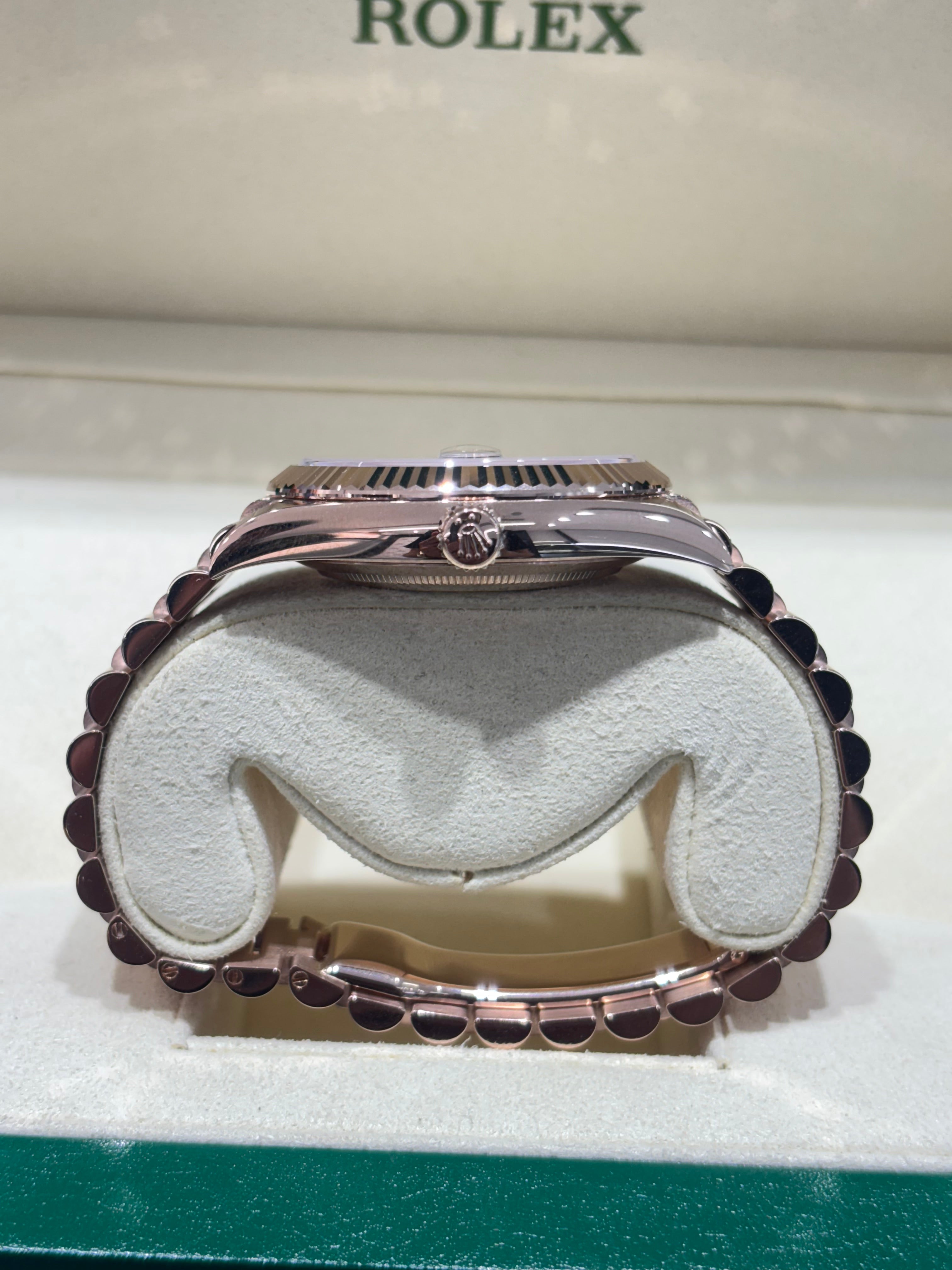 ROLEX DAY-DATE “OMBRE” 40MM | 18KT ROSE GOLD | SLATE ROMAN DIAL