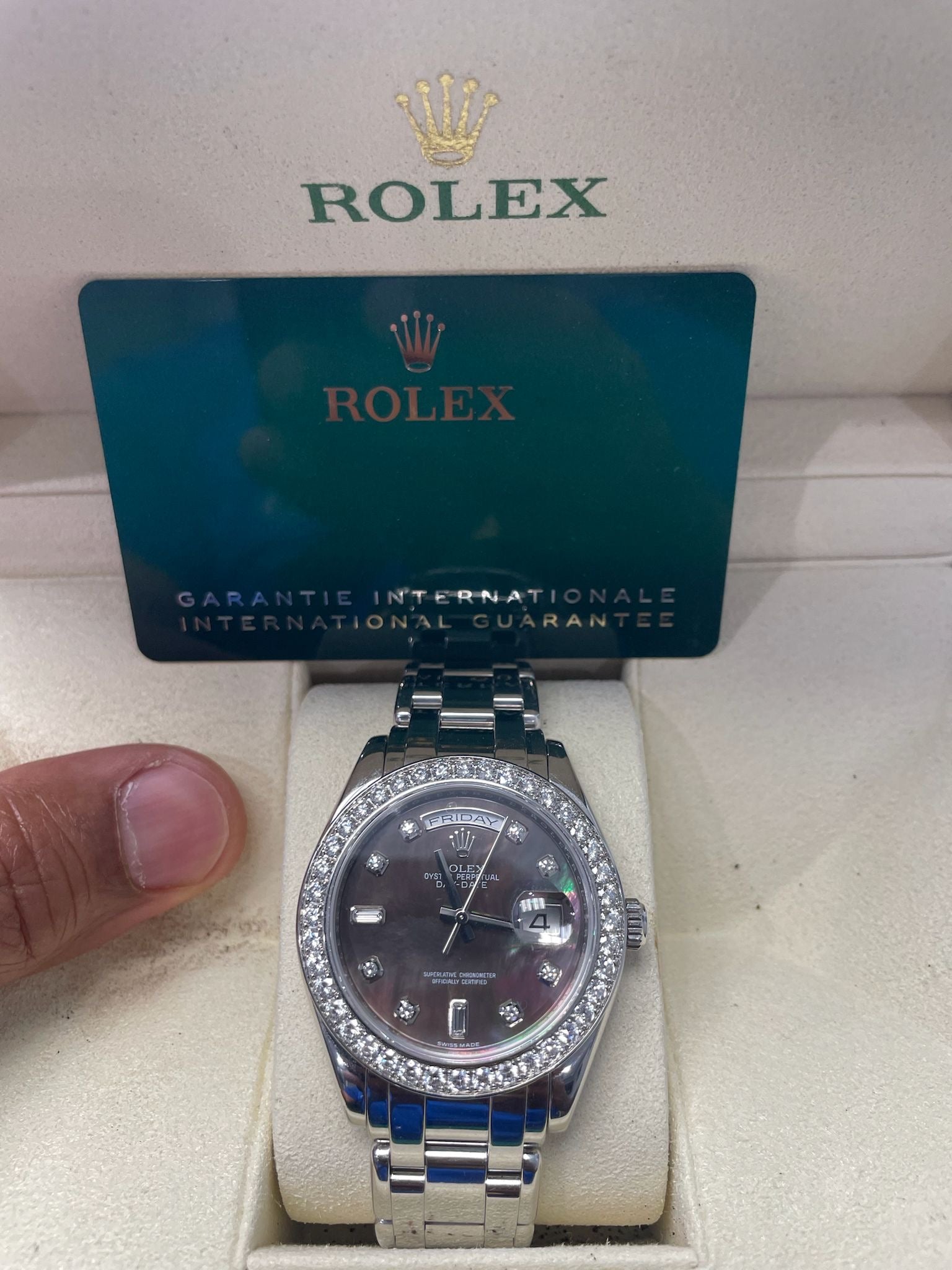 ROLEX MASTERPIECE / 39MM / PLATINUM / REF. 18946