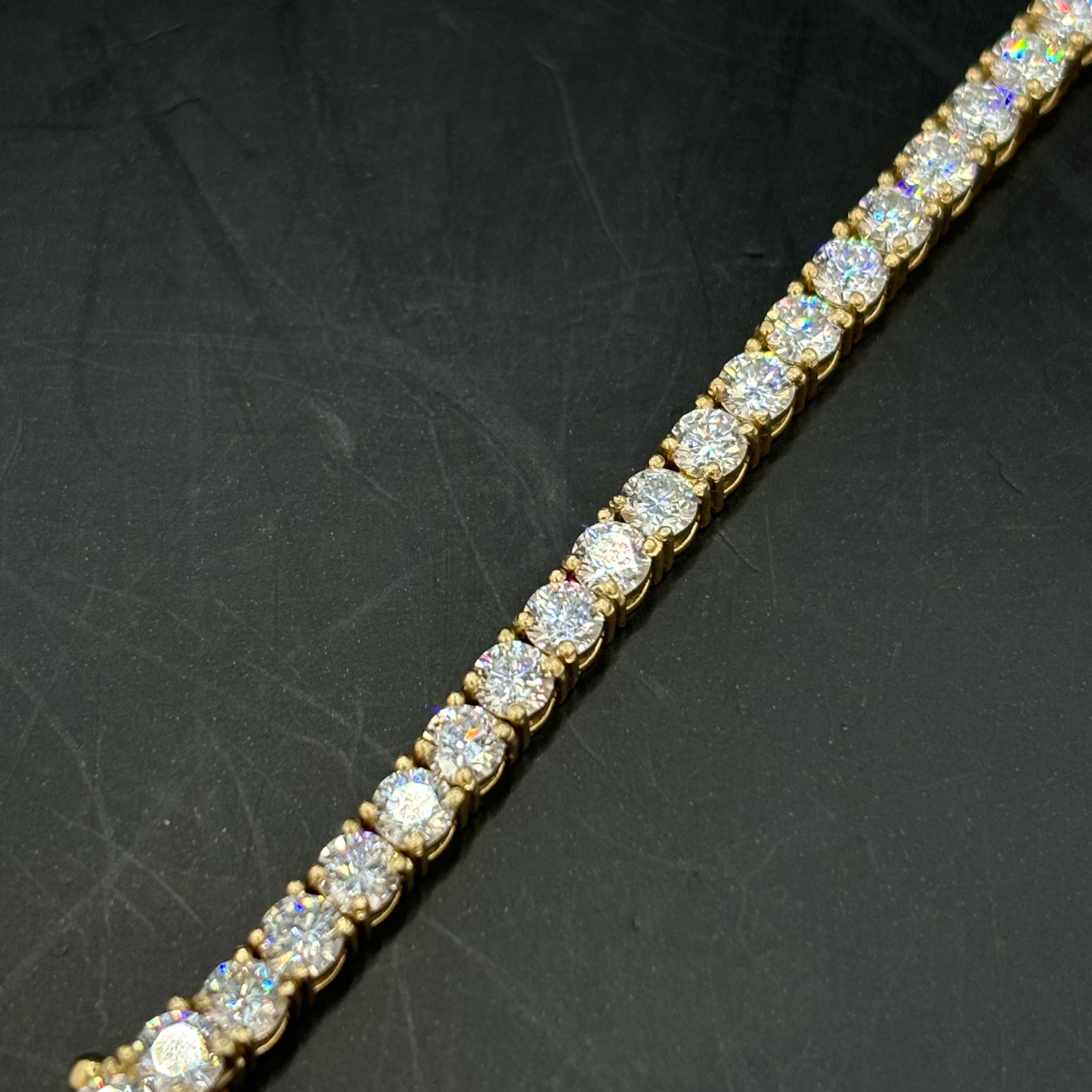 iced out lab bracelet