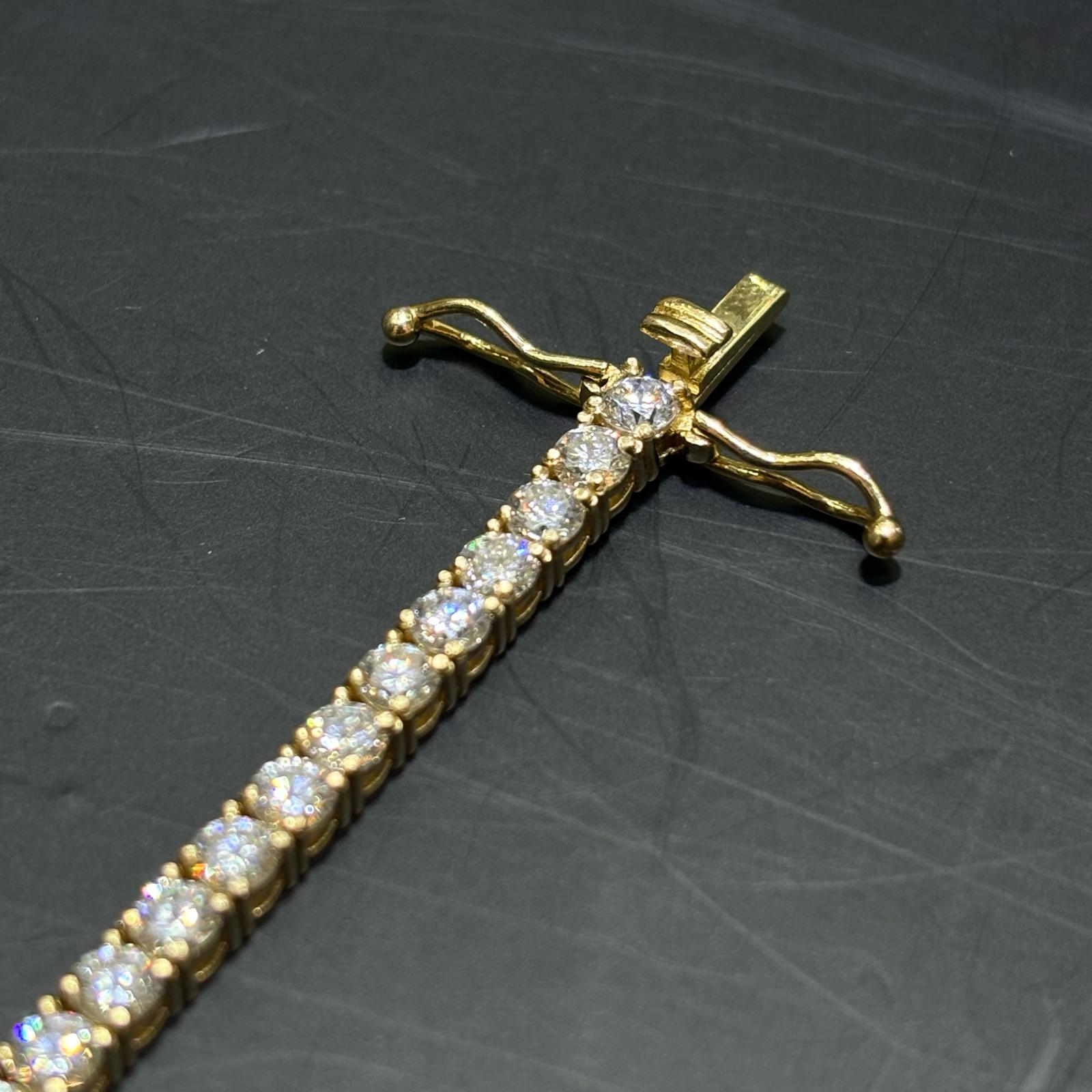 iced out lab bracelet