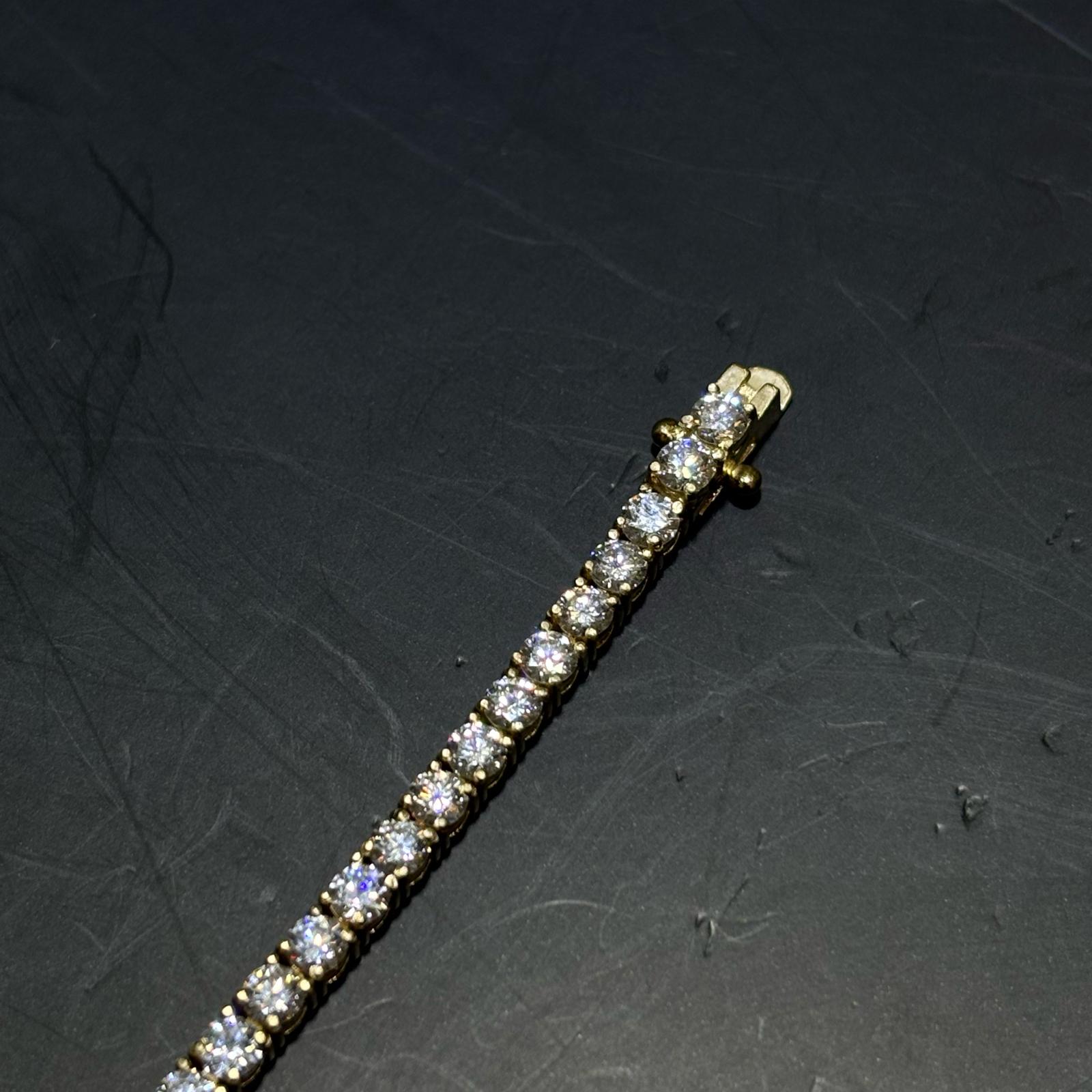 iced out lab bracelet