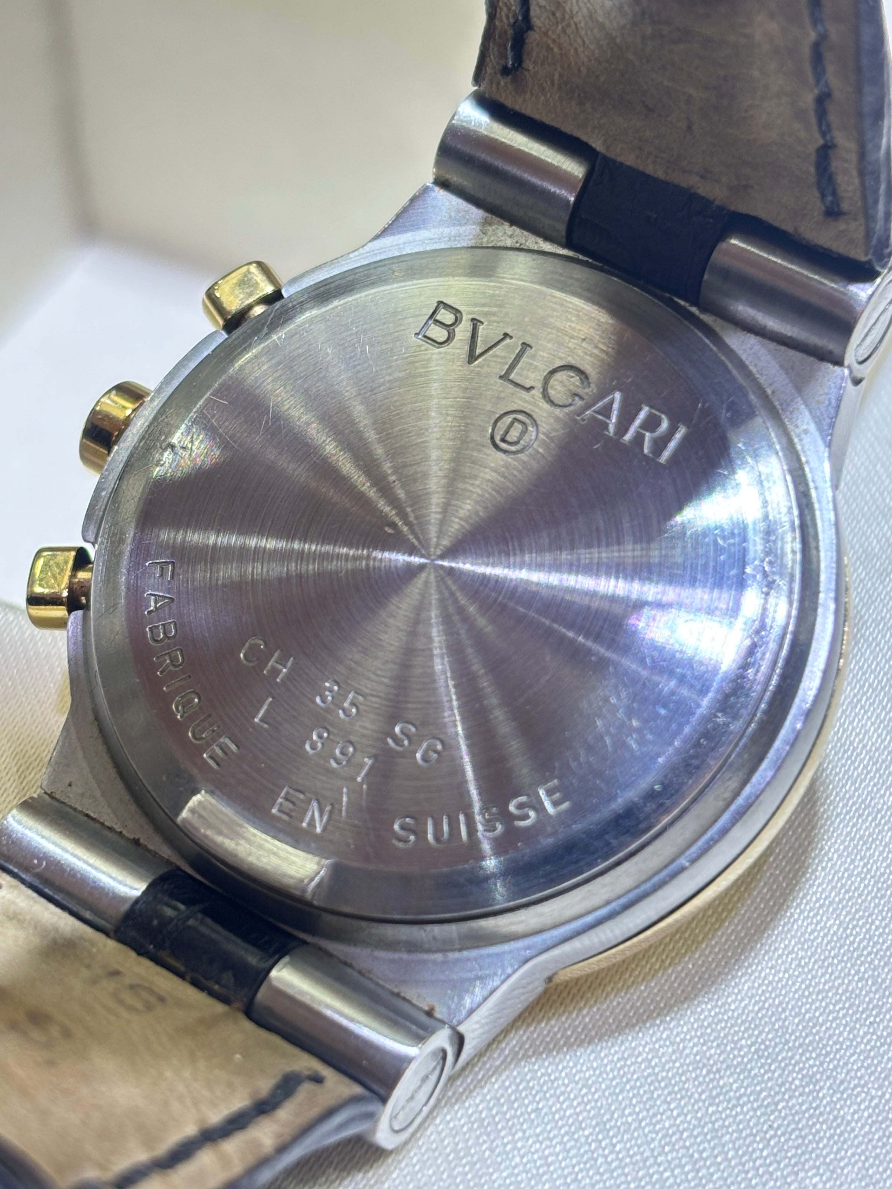 34MM BVLGARI DIAGONO CHRONOGRAPH | 18KT TWO-TONE | QUARTZ