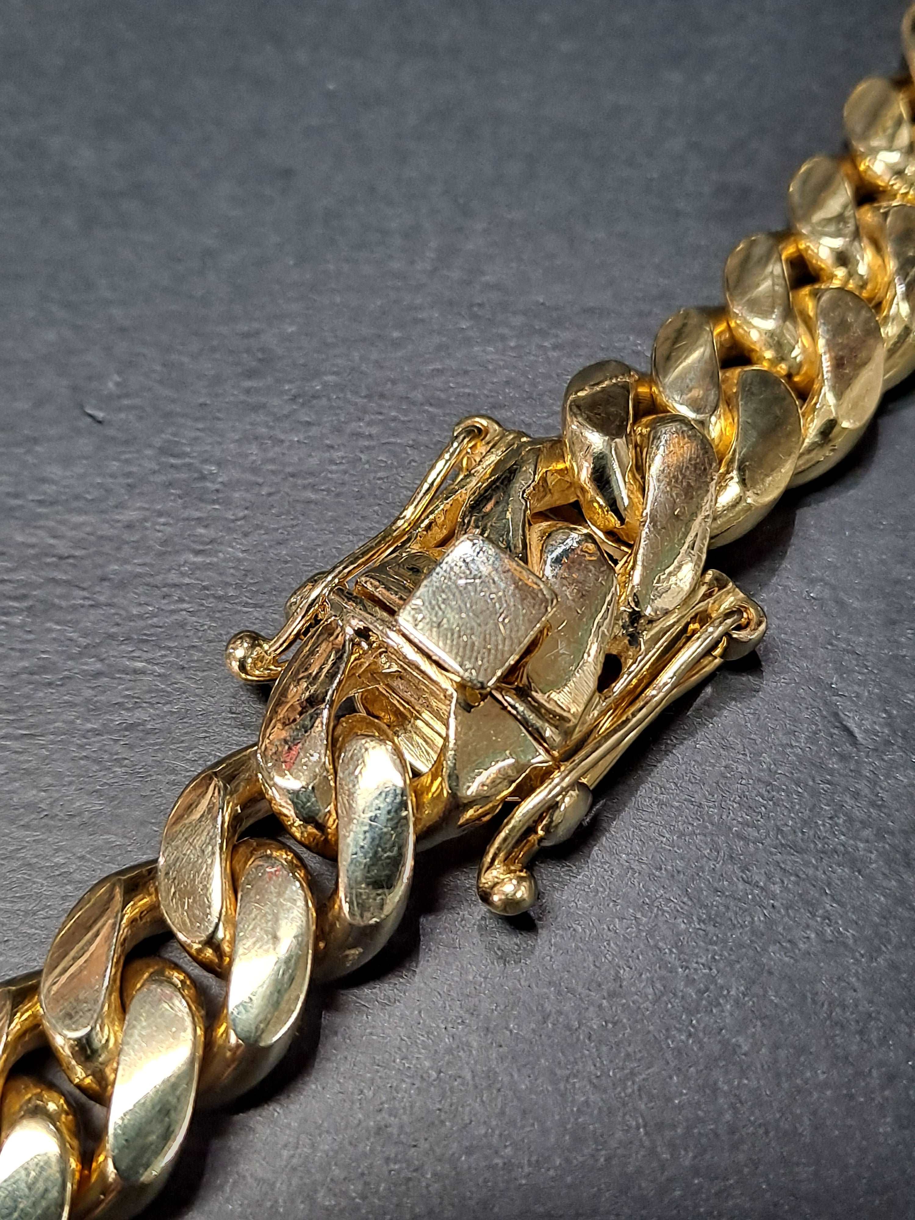 10k miami cuban link 15.45 mm (solid) 404.6 grams