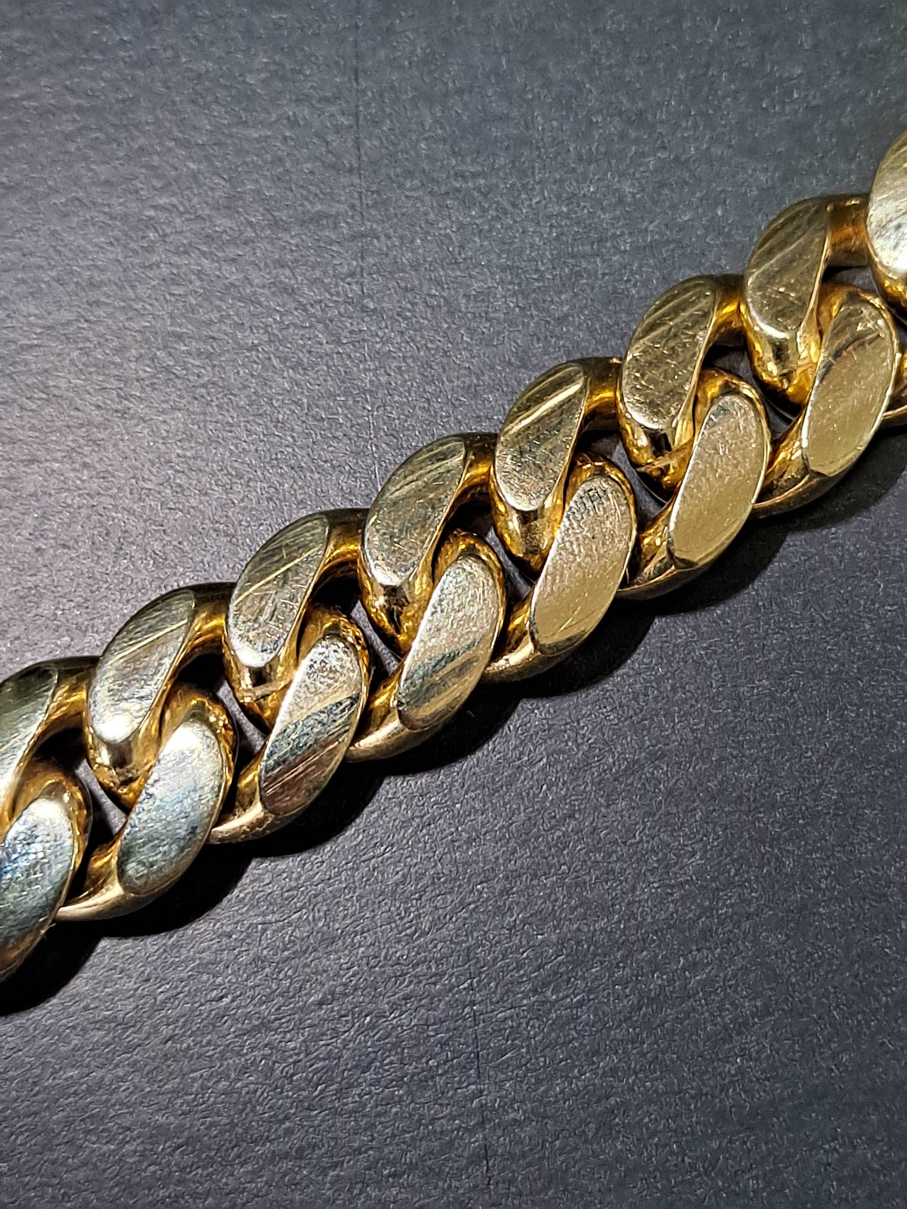 10k miami cuban link 15.45 mm (solid) 404.6 grams
