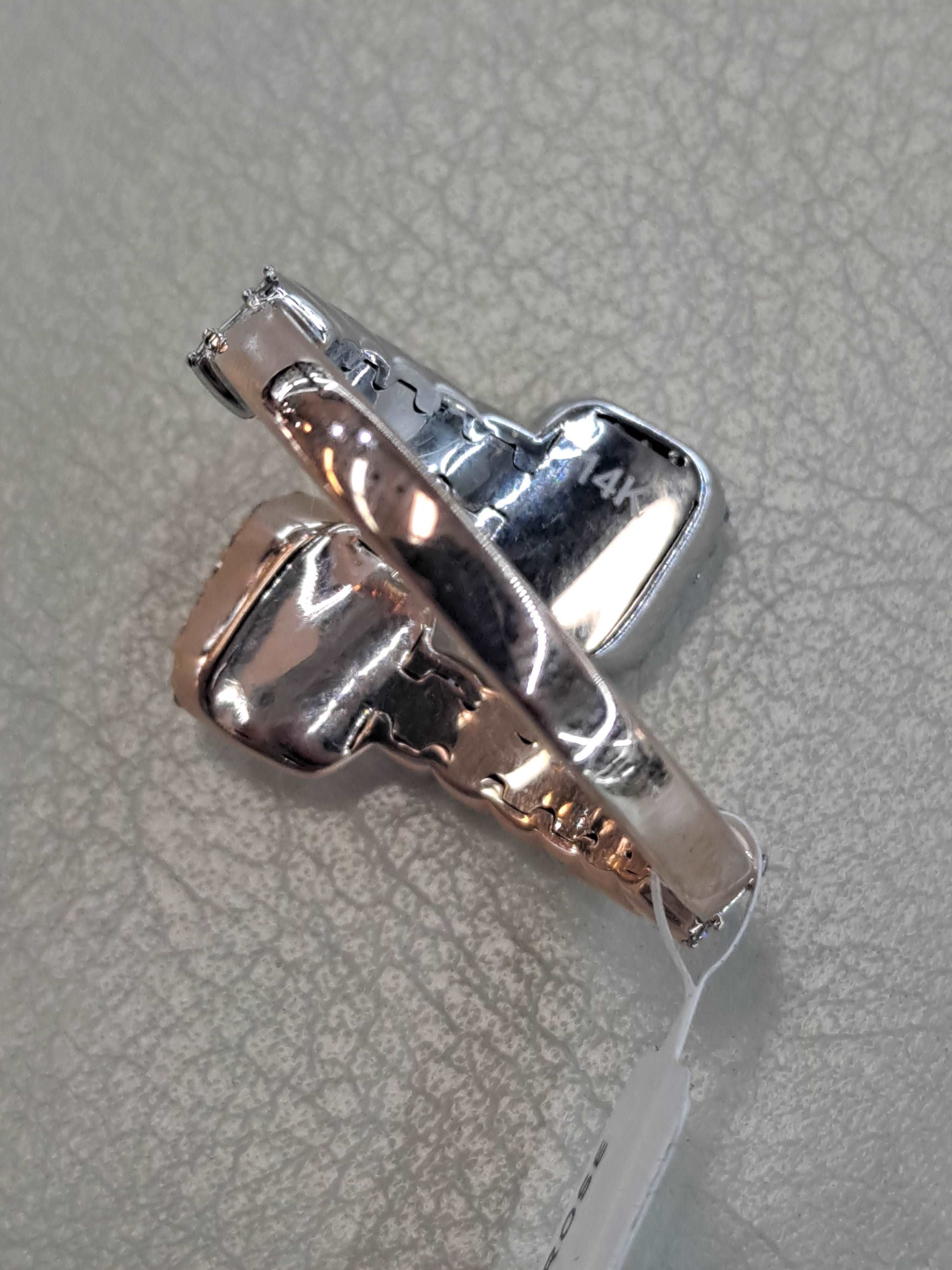 baguette diamond bangle ring .93ct t.w.