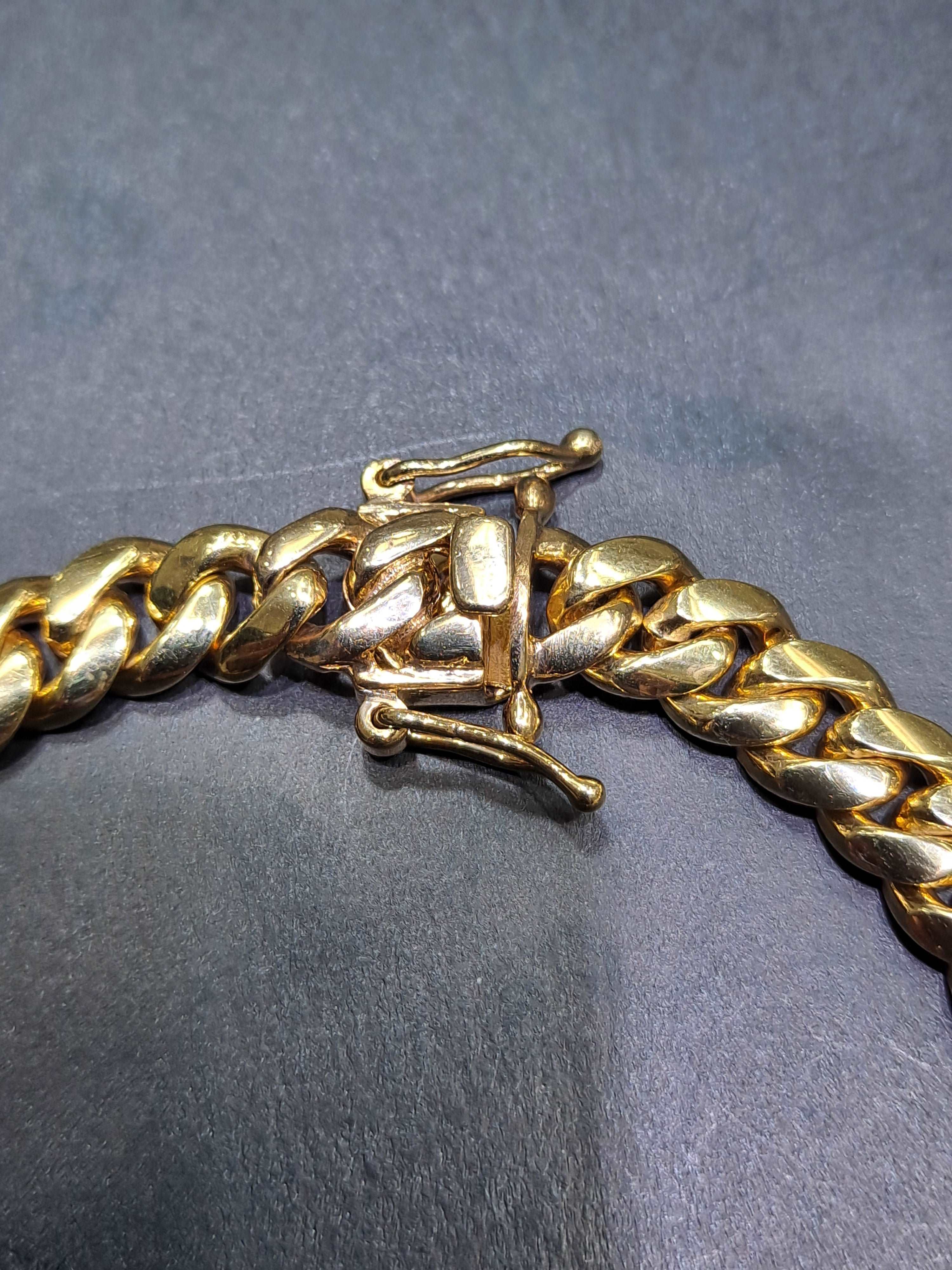 10k ankle bracelet (tobillo) 10 inch 9mm 52 grams