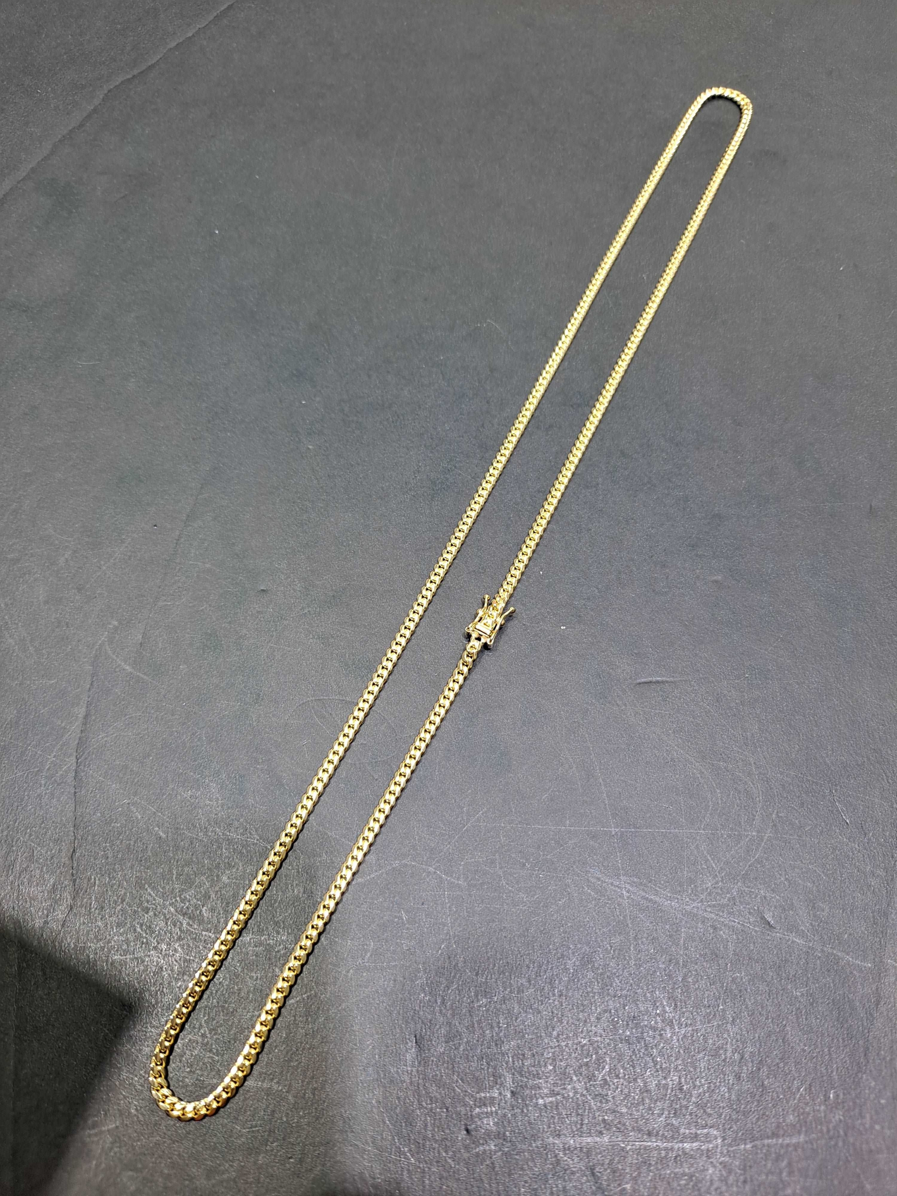 10k new solid miami cuban link 3.5mm,20 gram,24inches!