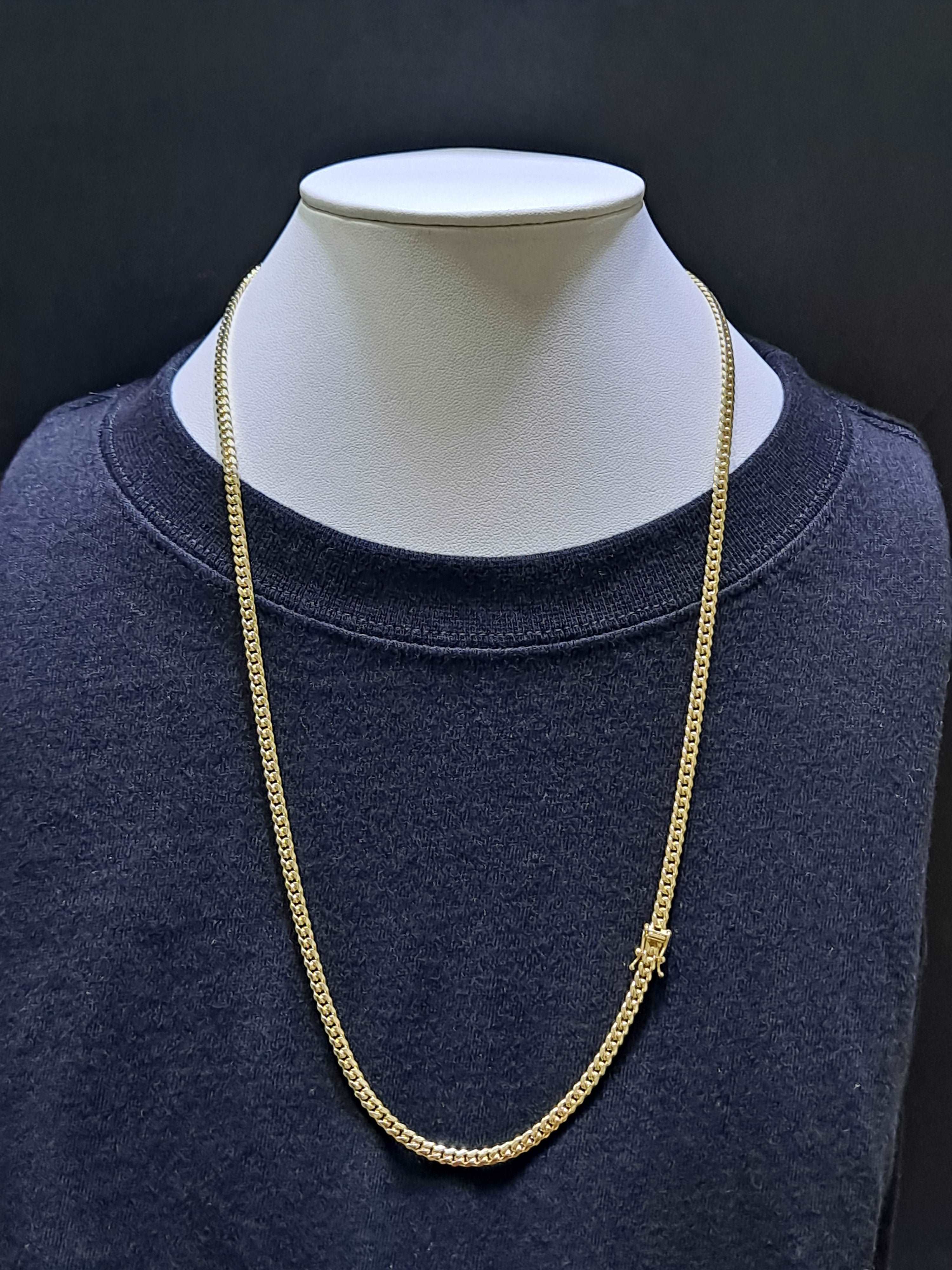 10k new solid miami cuban link