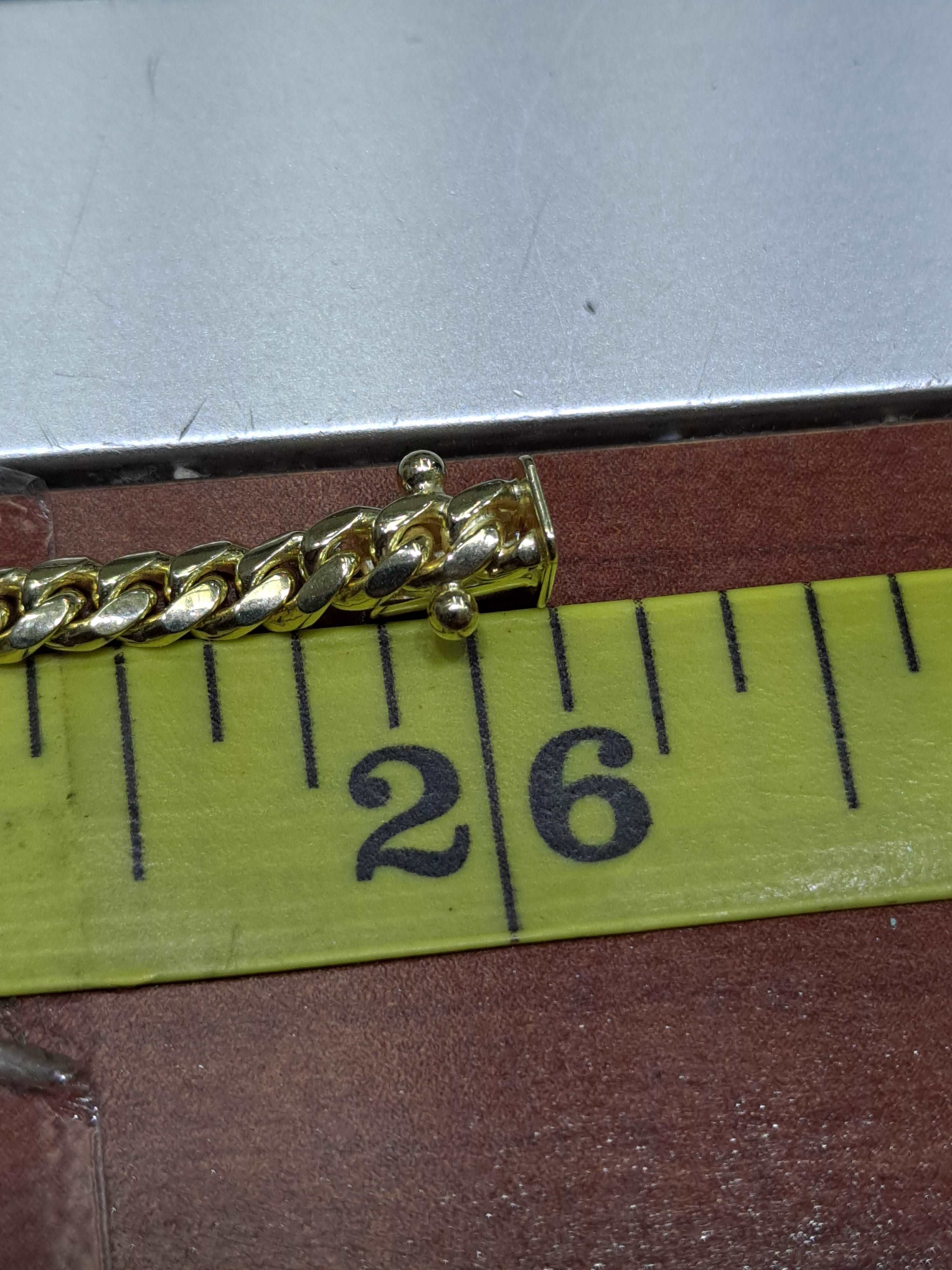 "baby" 10k solid miami cuban link