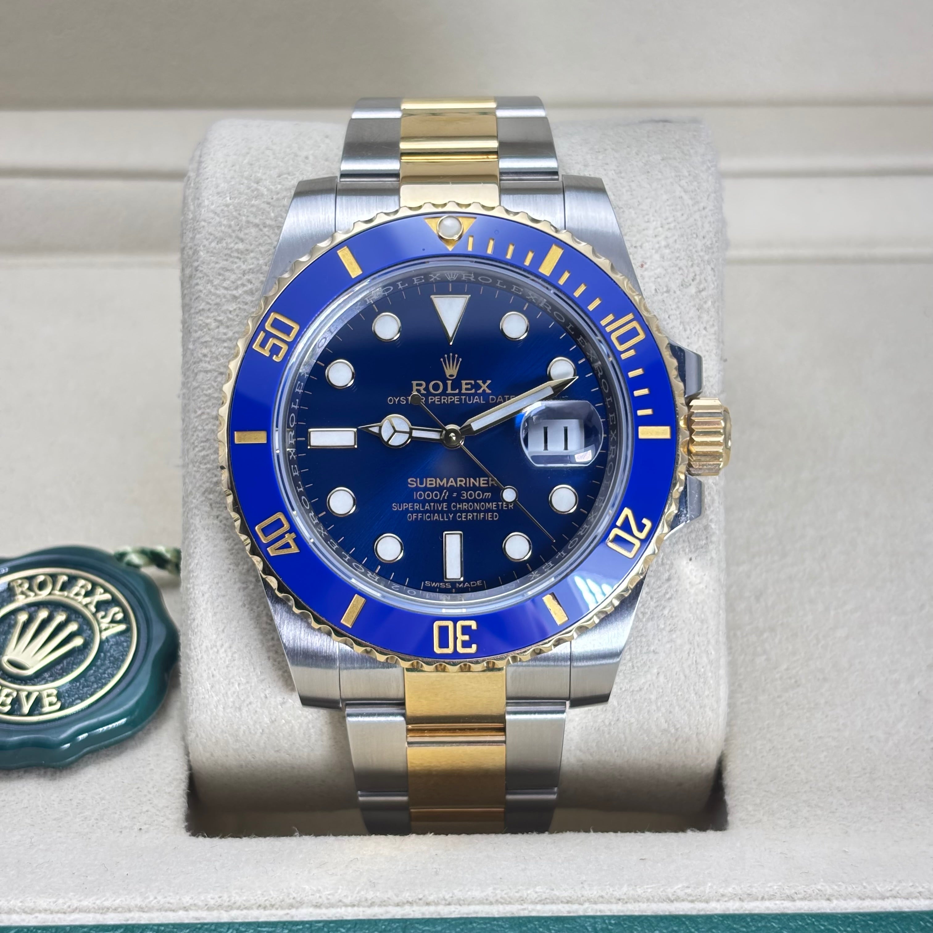 PRE-OWNED 40MM ROLEX SUBMARINER “BLUESY” REF.116613LB 18KT TWO-TONE