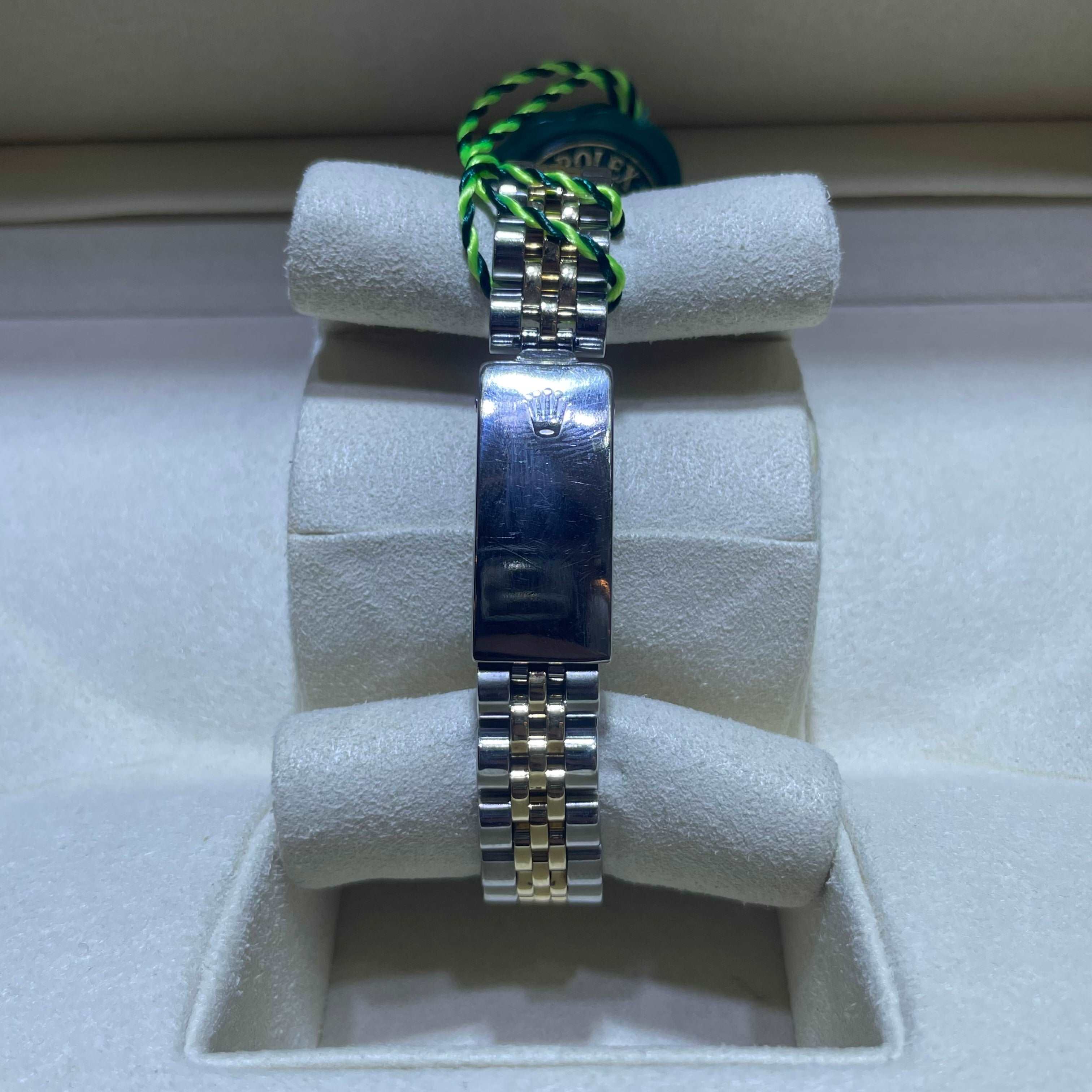 26mm Ladies Rolex Bust Down Bezel Champagne Dial Jubilee