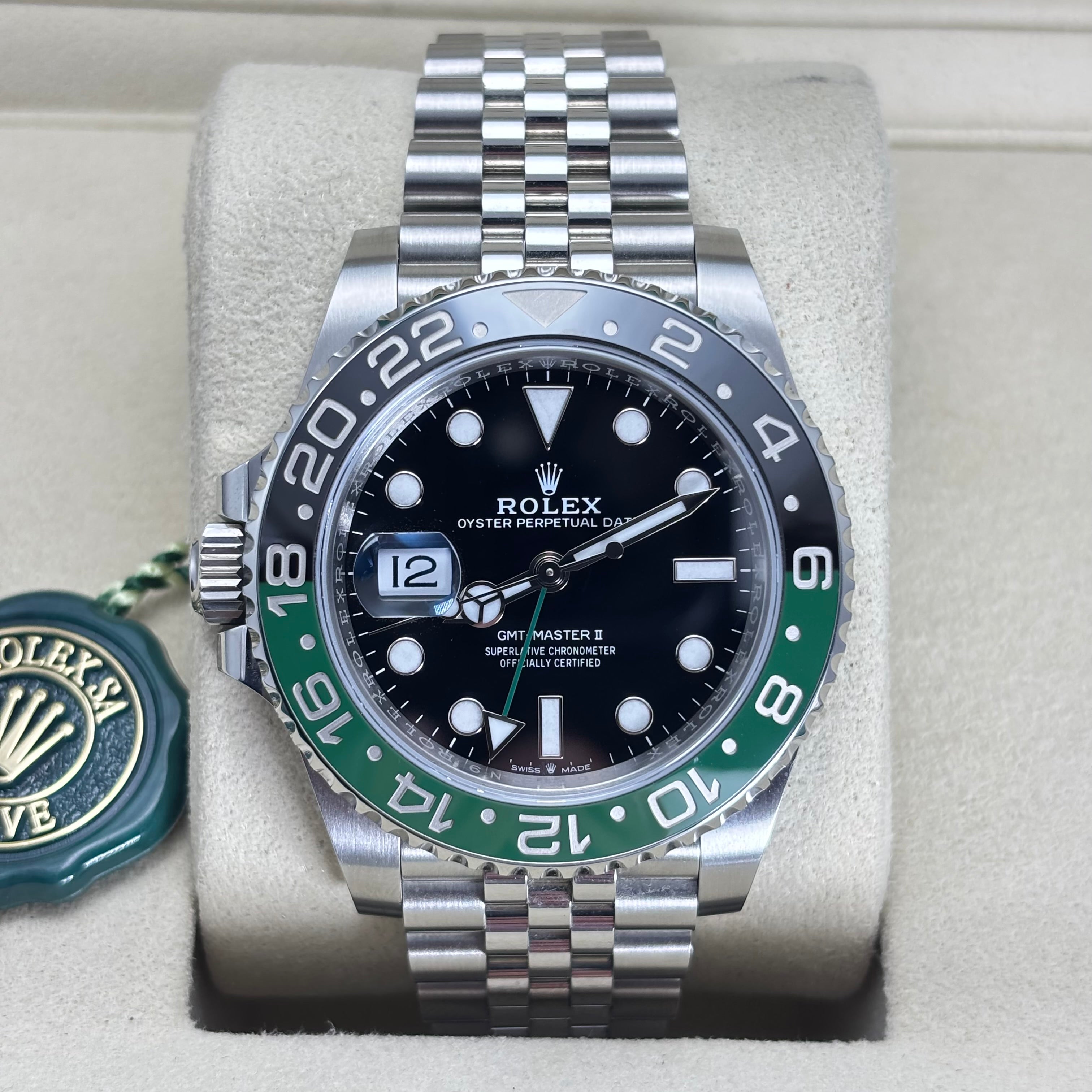 PRE-OWNED 40MM ROLEX GMT-MASTER 2 “SPRITE” REF.126720VTNR (2022) JUBILEE