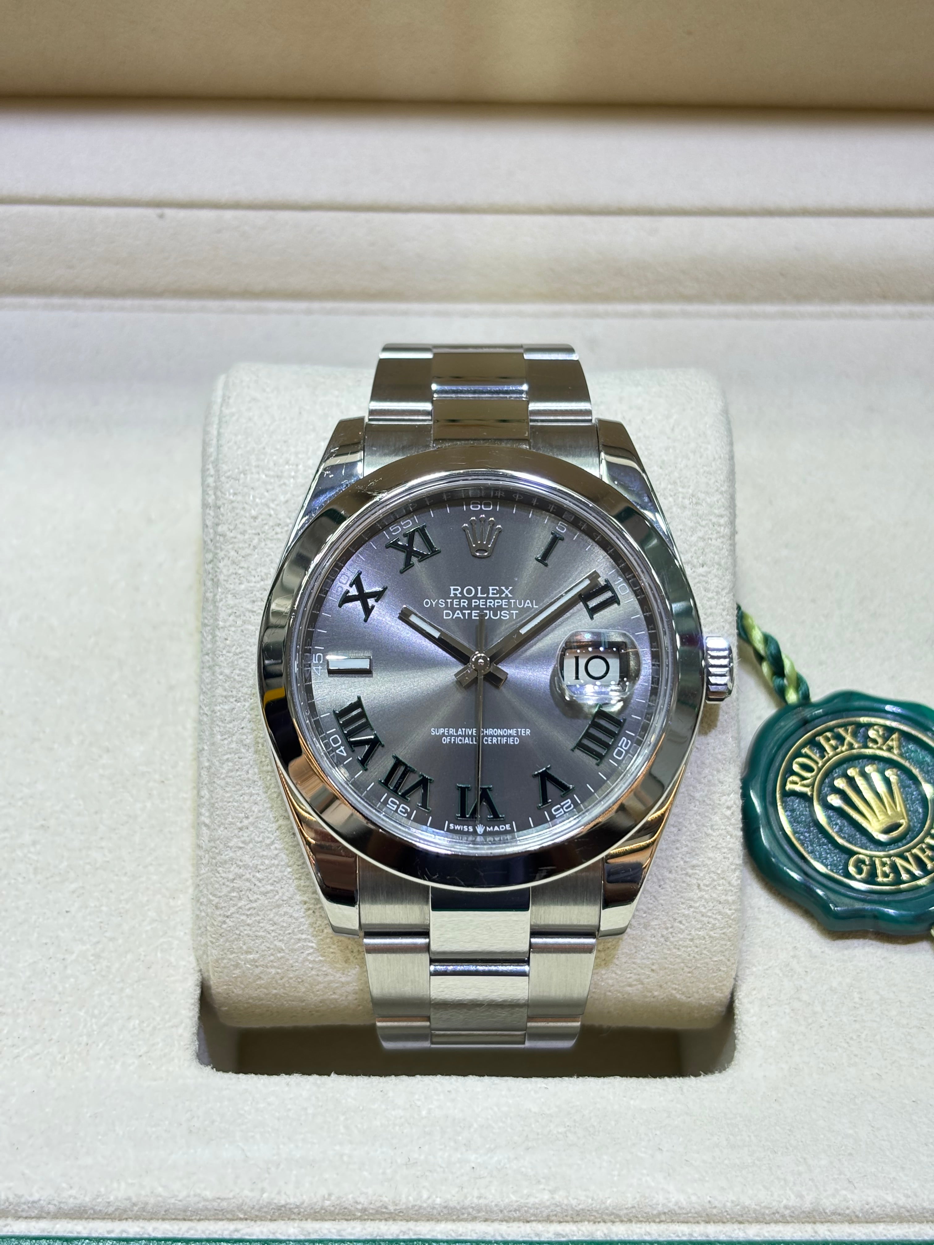 41MM DATEJUST WIMBLEDON DIAL OYSTER BRACELET ref.116300