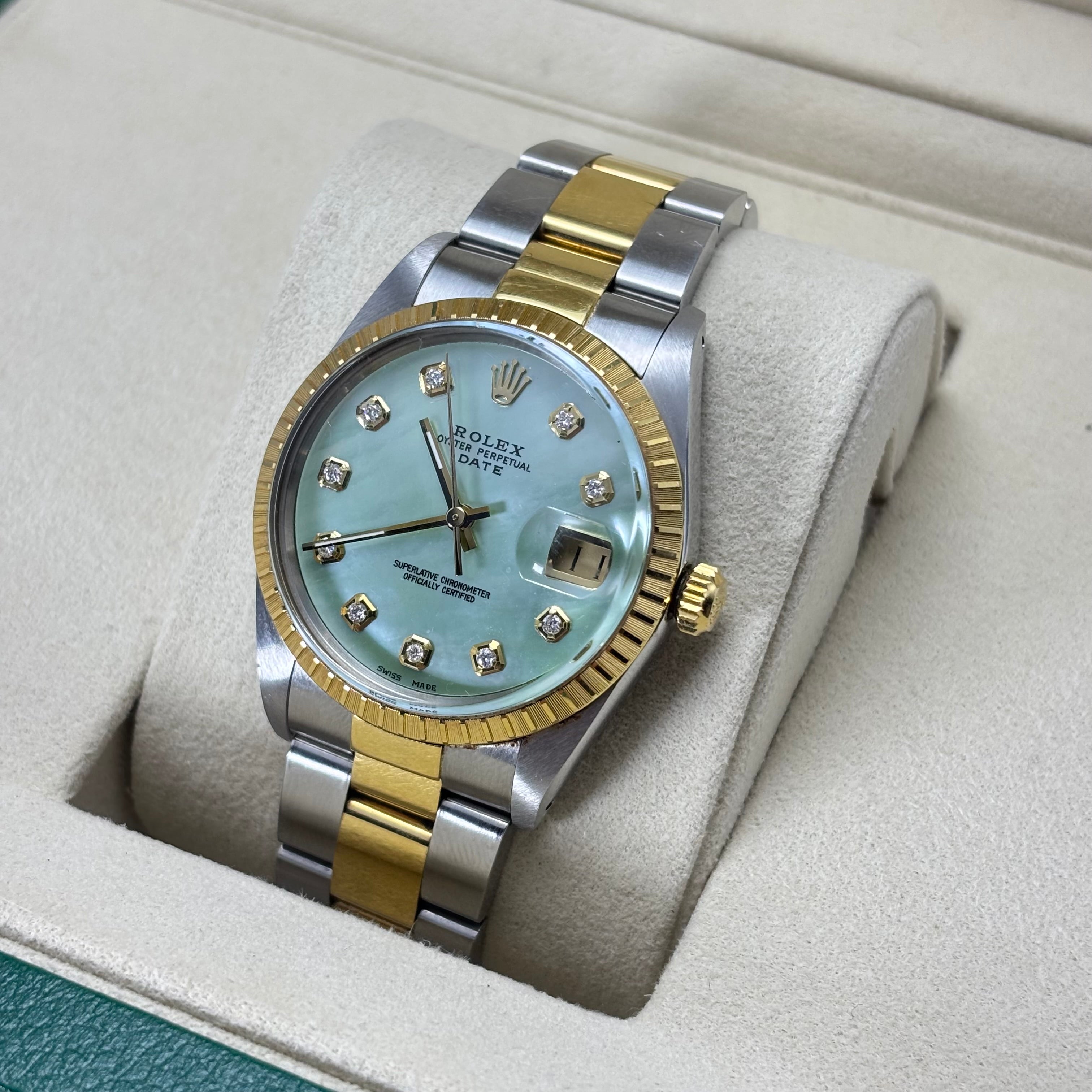 34MM ROLEX DATE 18KT TWO-TONE Ref.15053