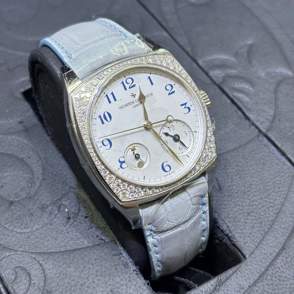 37MM VACHERON CONSTANTIN HARMONY DUAL TIME WATCH
