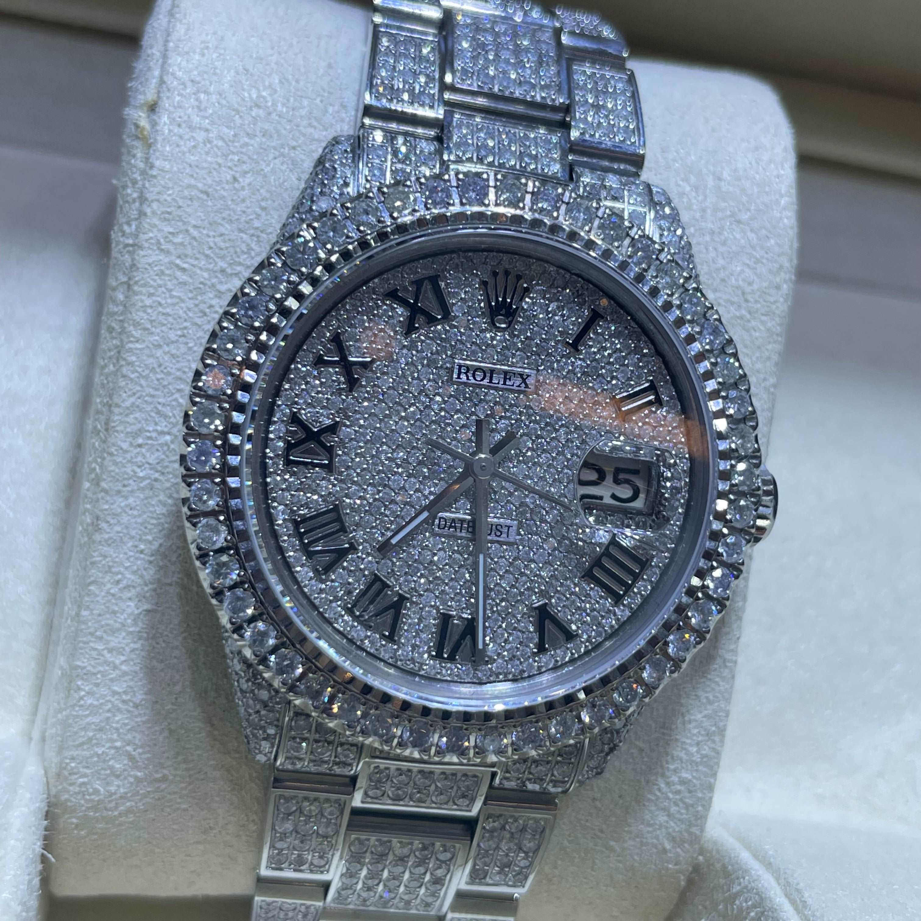 Iced Out 36mm Bust Down Datejust 