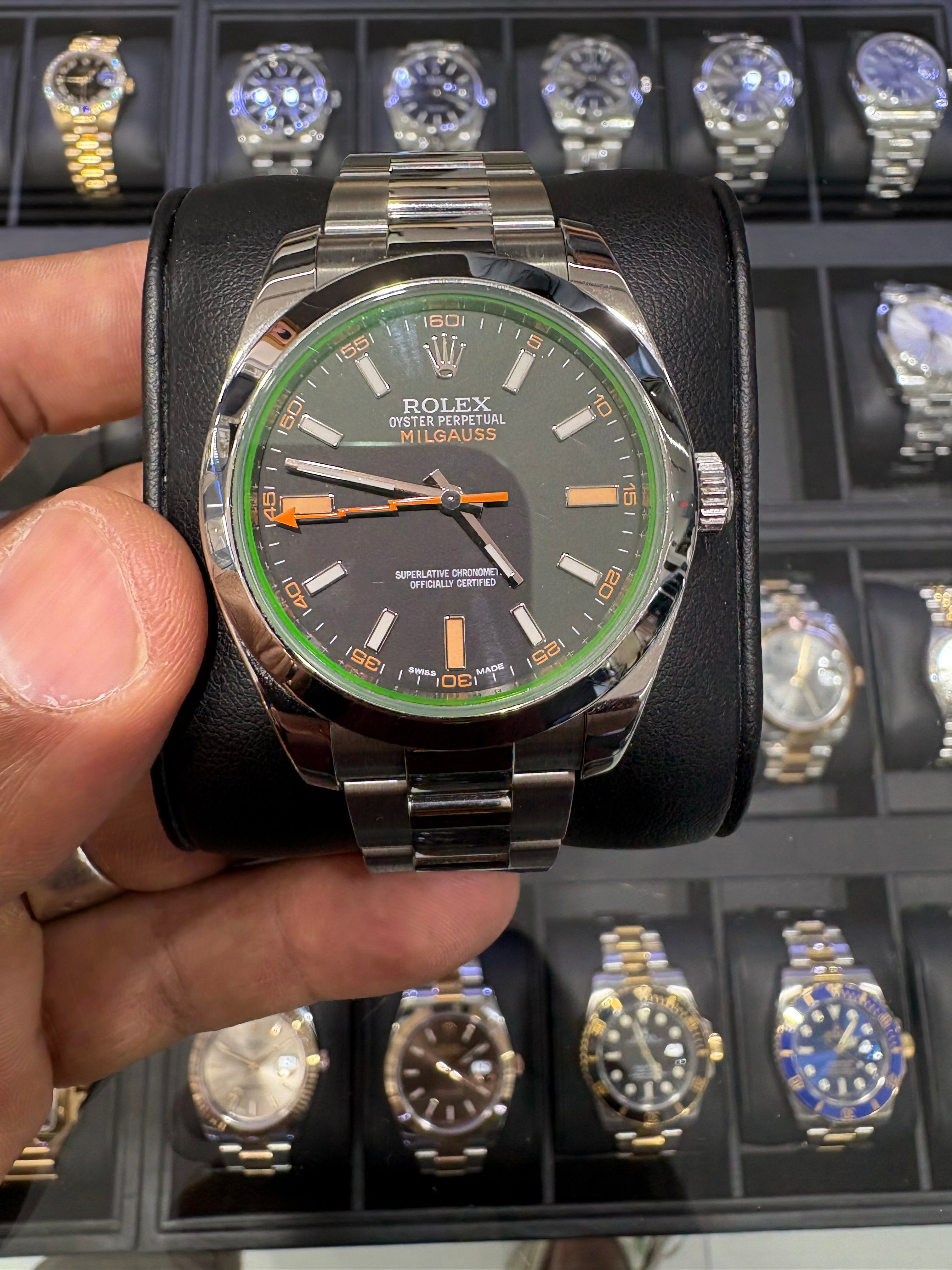 ROLEX MILGAUSS 40MM | STEEL | OYSTER BRACELET | BLACK DIAL