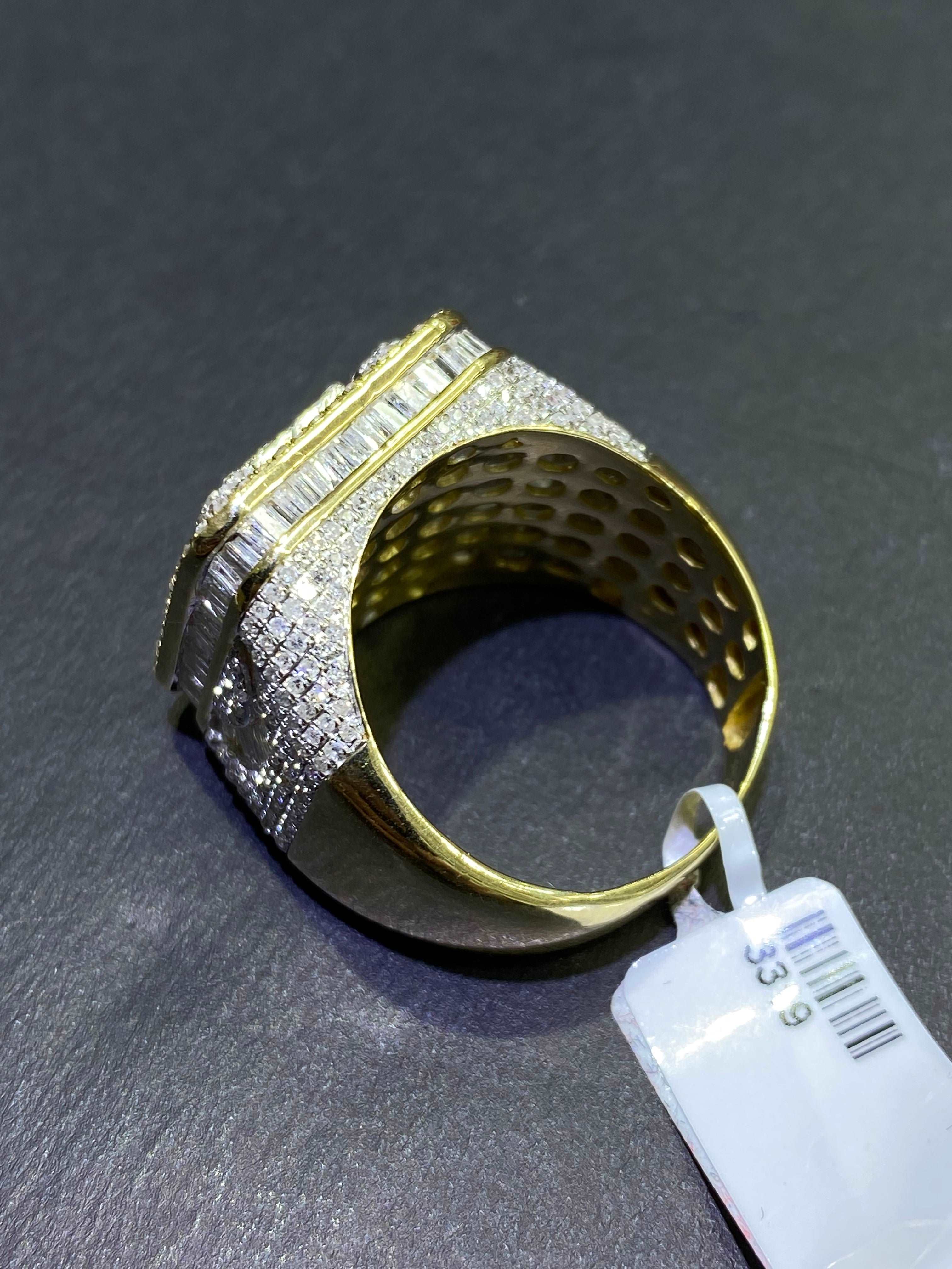 Bust Down Baguette Hip Hop Ring