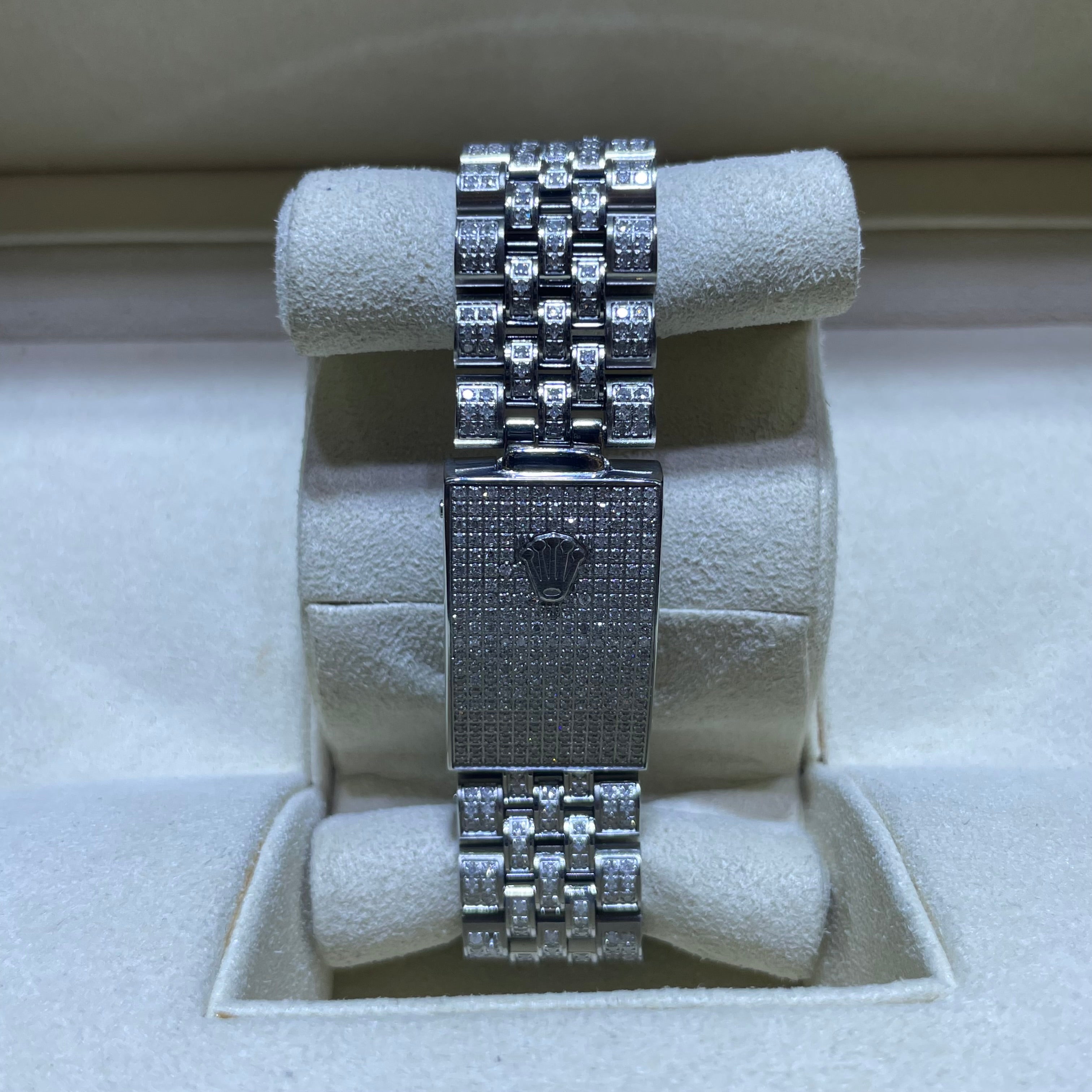 Bust Down Rolex 36mm Natural Diamond Stick Dial