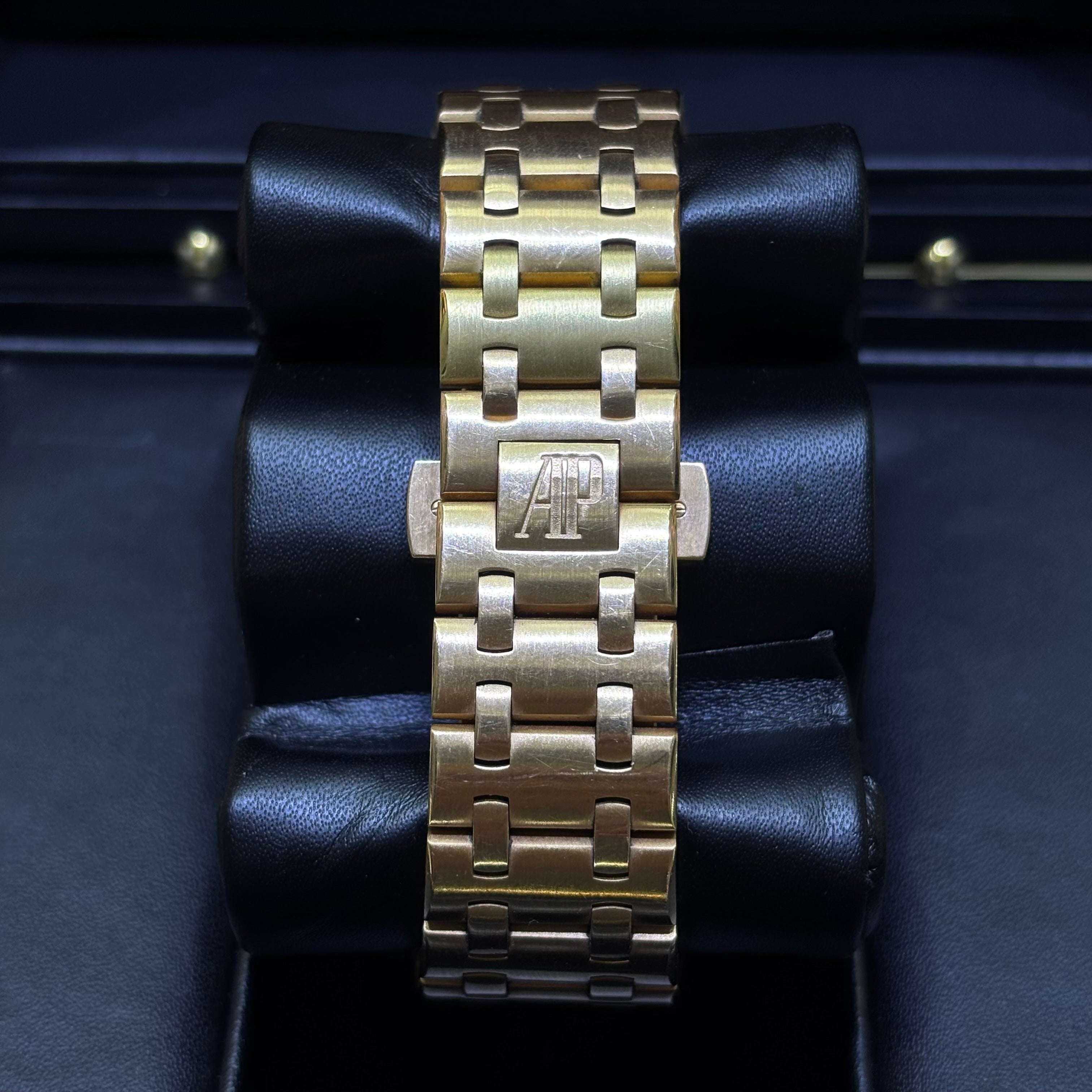 44MM AUDEMARS PIGUET ROYAL OAK OFFSHORE / ROSE GOLD / FACTORY DIAMOND BEZEL / CHRONOGRAPH