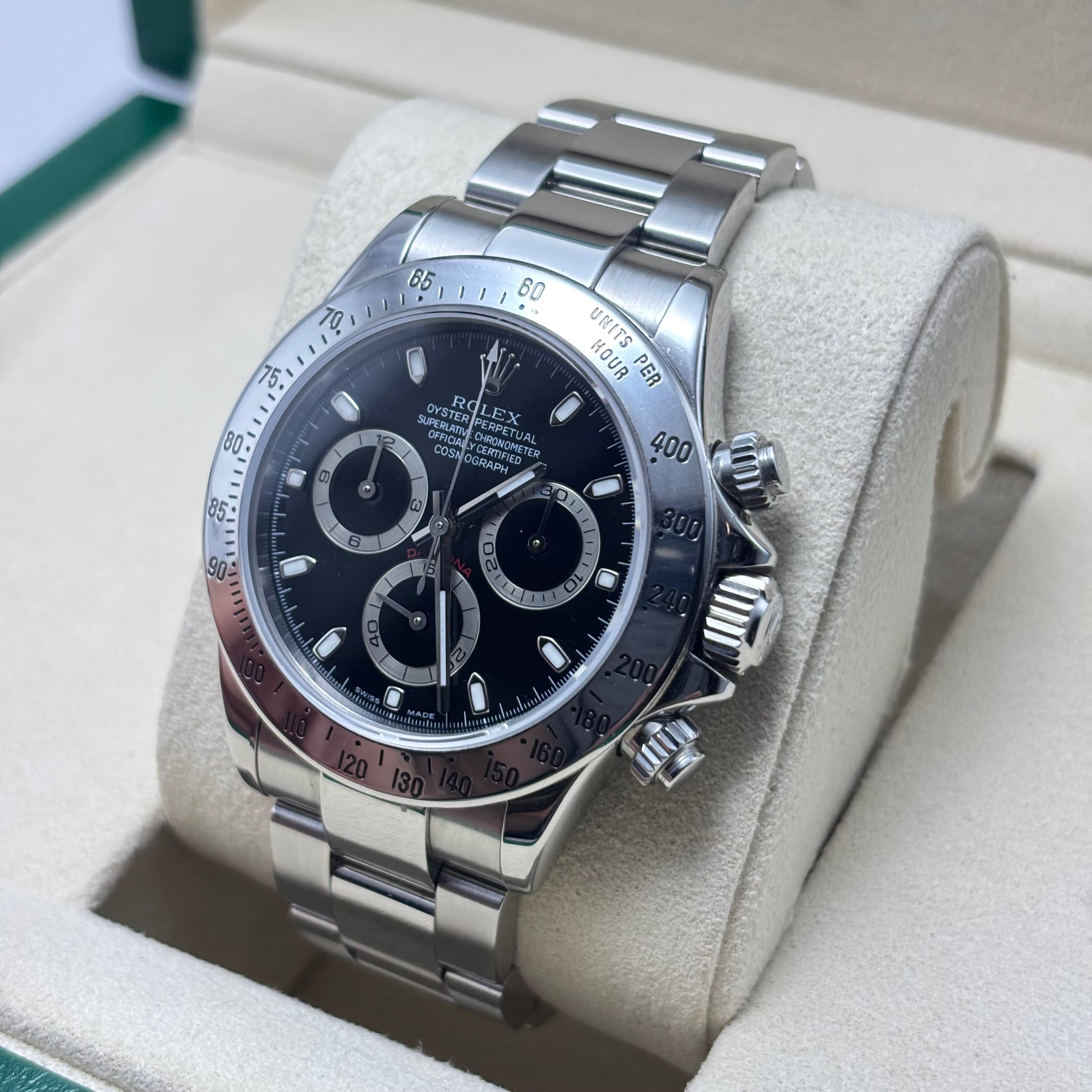 Pre-Owned Rolex Daytona 116520 STEEL / BLACK DIAL