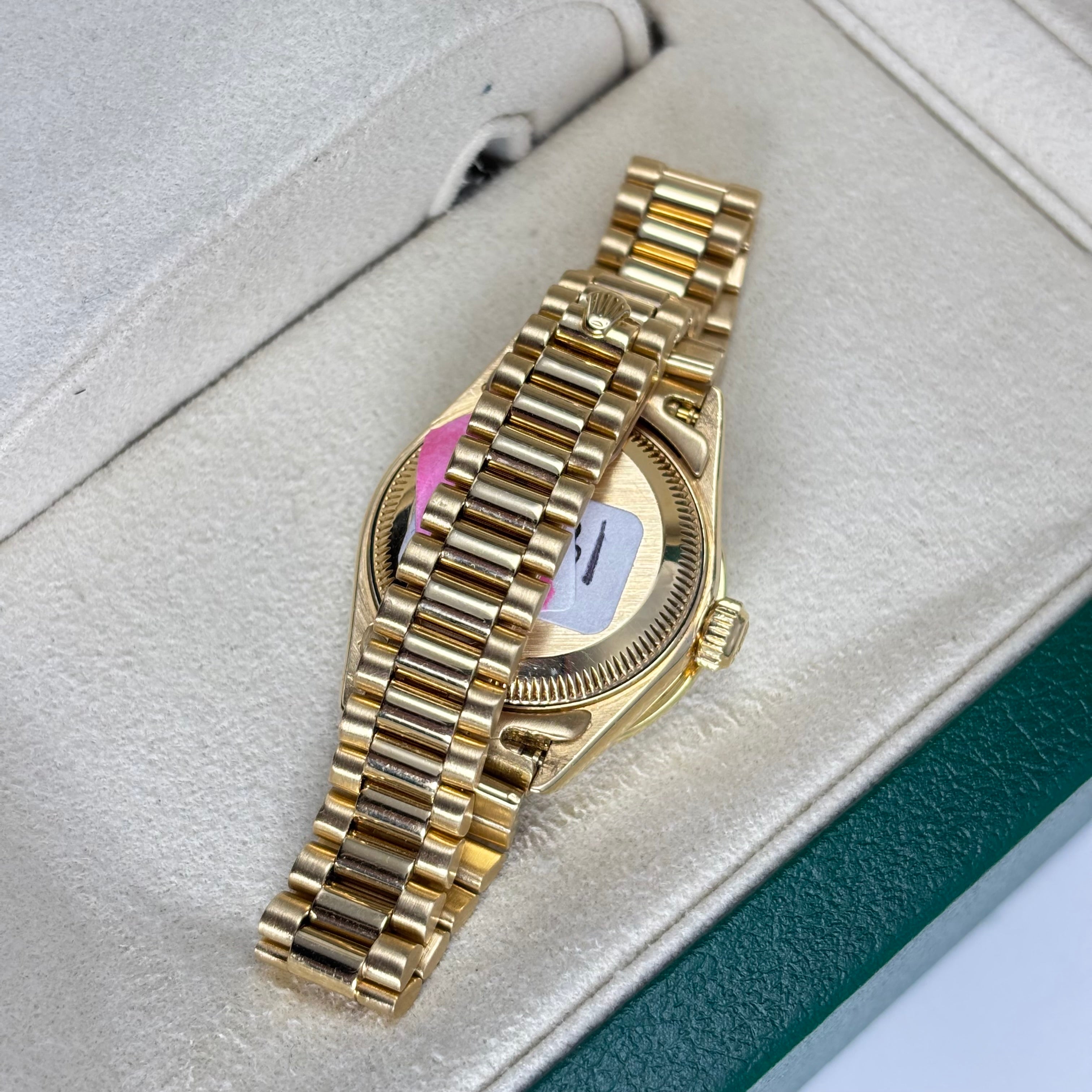 Pre-Owned 26MM Rolex Datejust Ladies Presidential 18KT Gold Diamond Bezel
