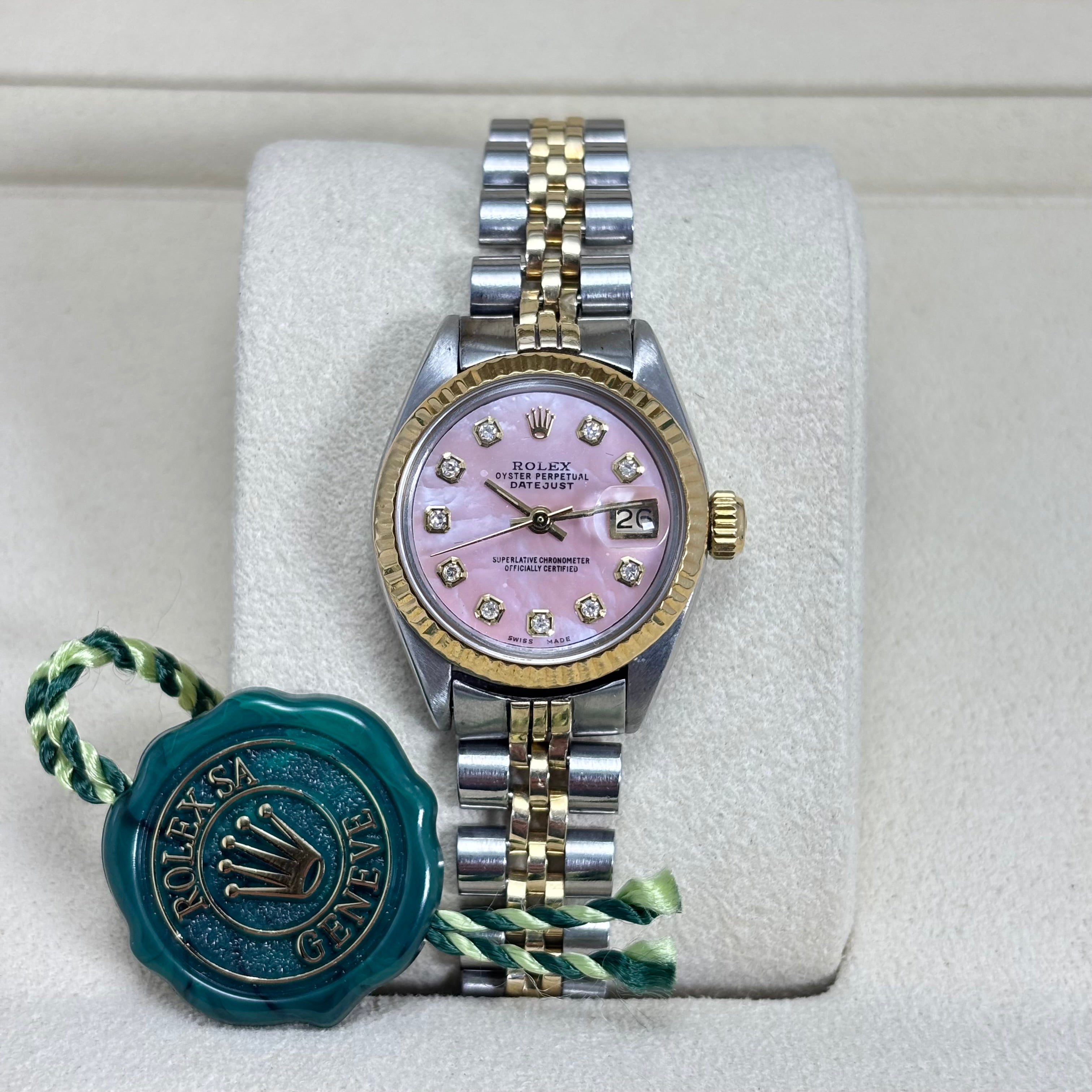 26MM ROLEX DATEJUST LADIES WATCH 18KT TWO-TONE