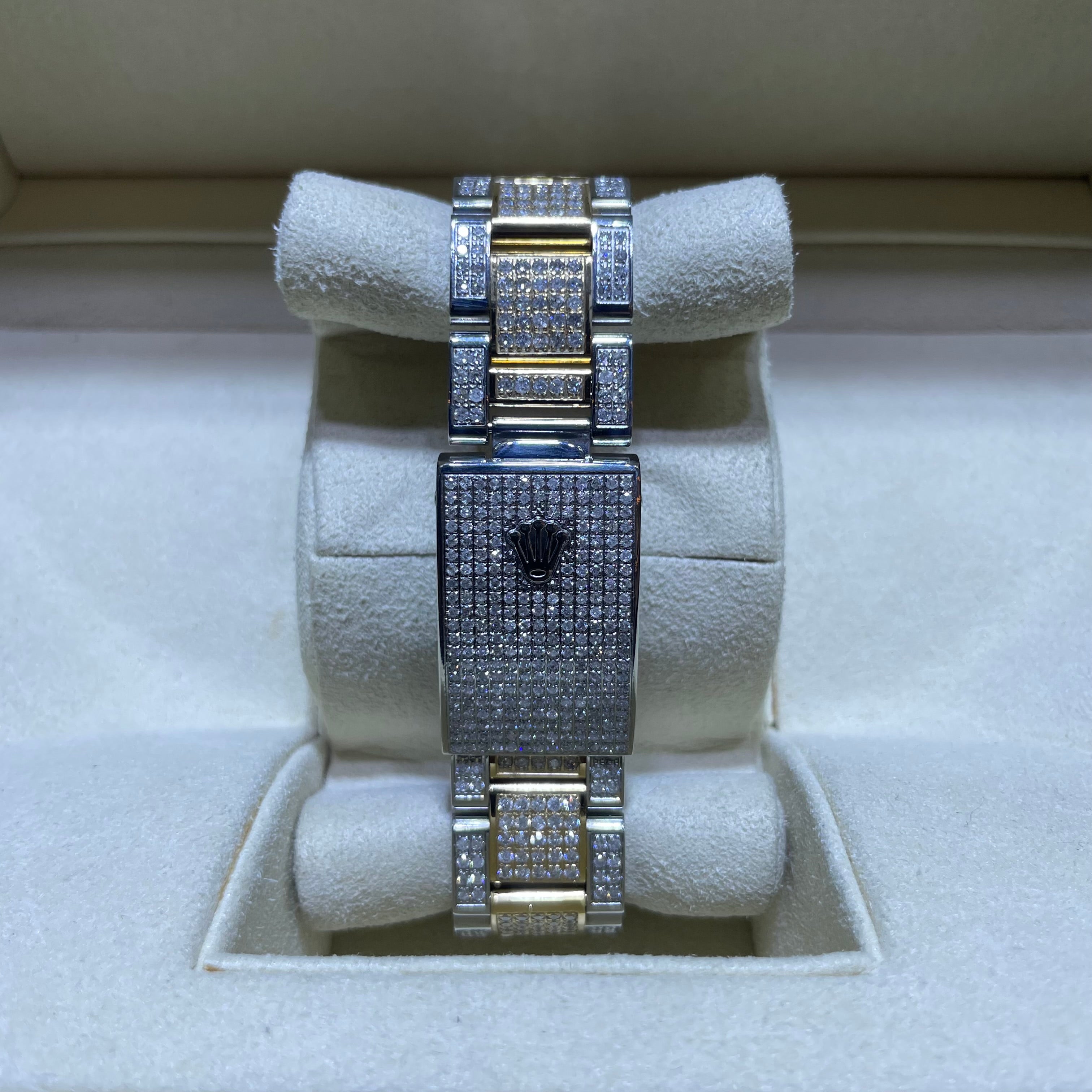 36mm Bust Down Rolex Yellow Two Tone VS1 π | Roman Dial