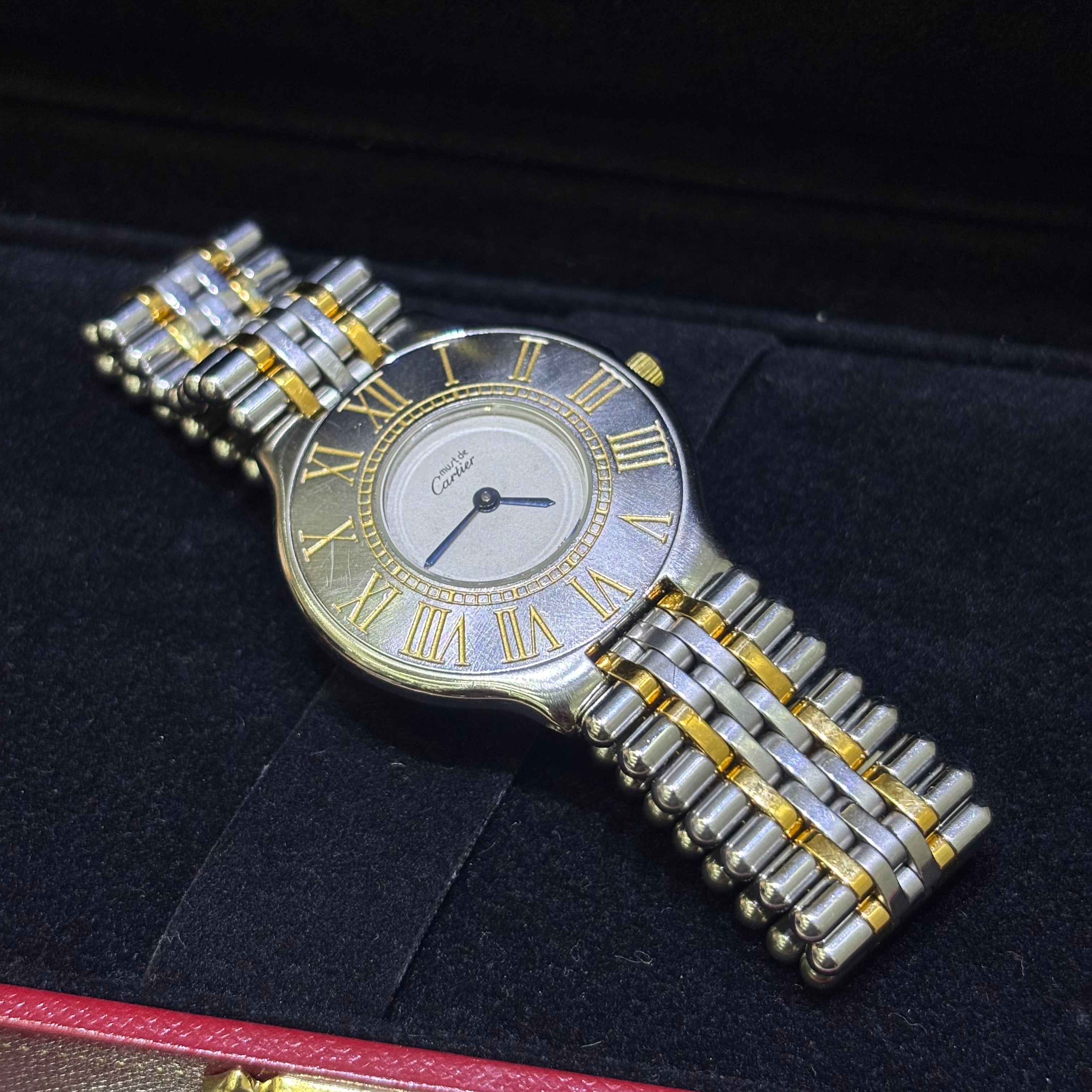 CARTIER 21 LADIES TWO-TONE VINTAGE WATCH