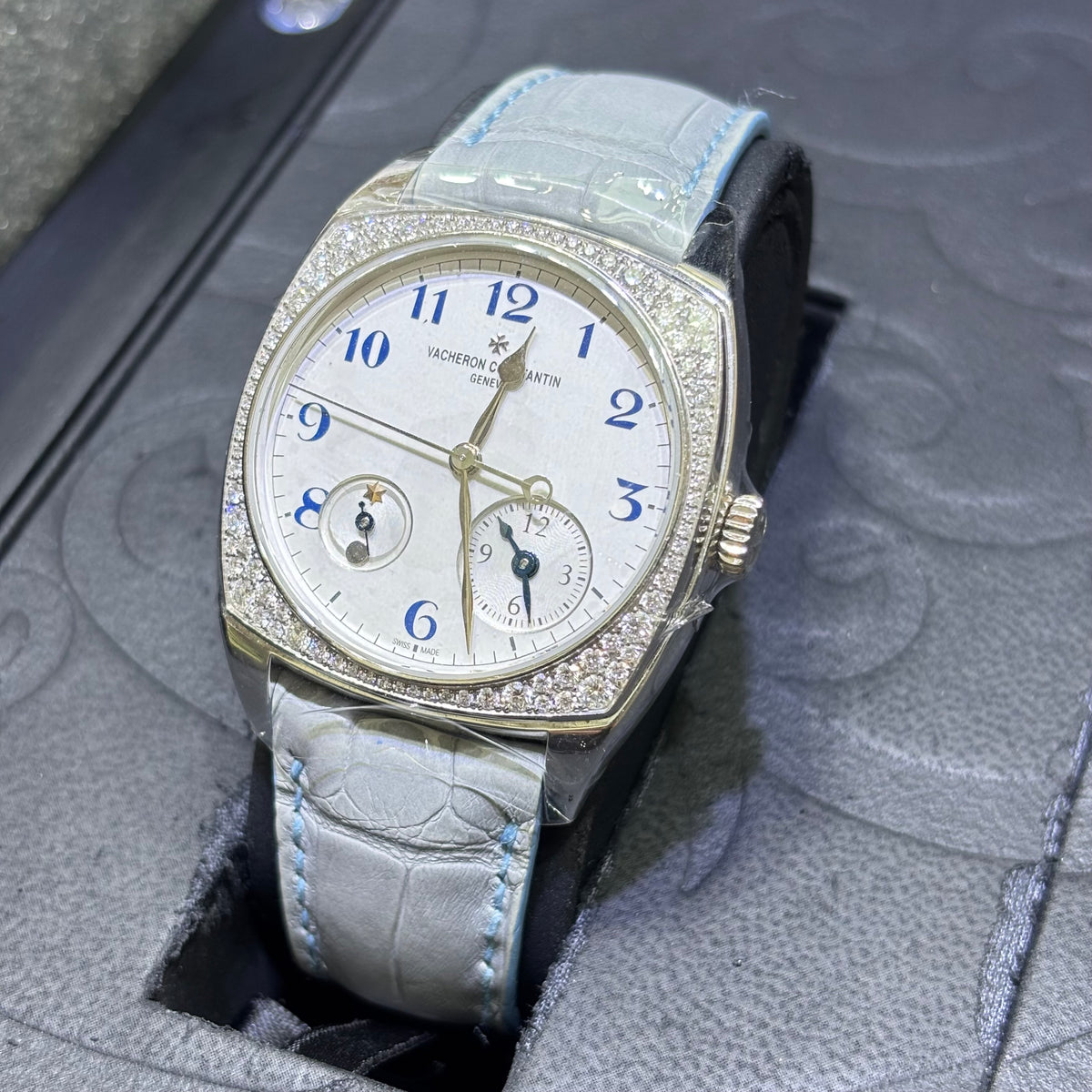 37MM VACHERON CONSTANTIN HARMONY DUAL TIME WATCH