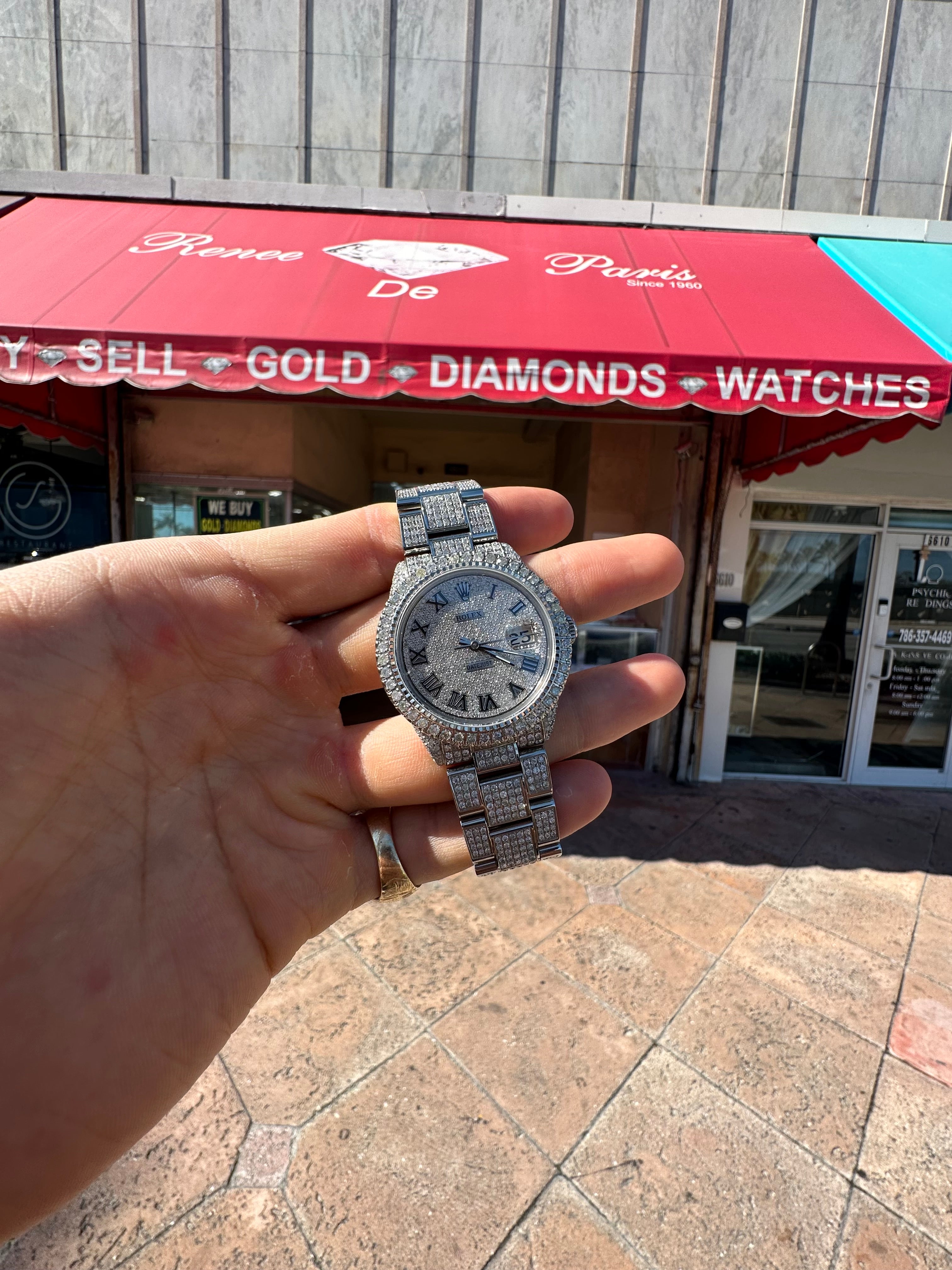 Iced Out 36mm Bust Down Datejust | VS1 Natural Diamonds