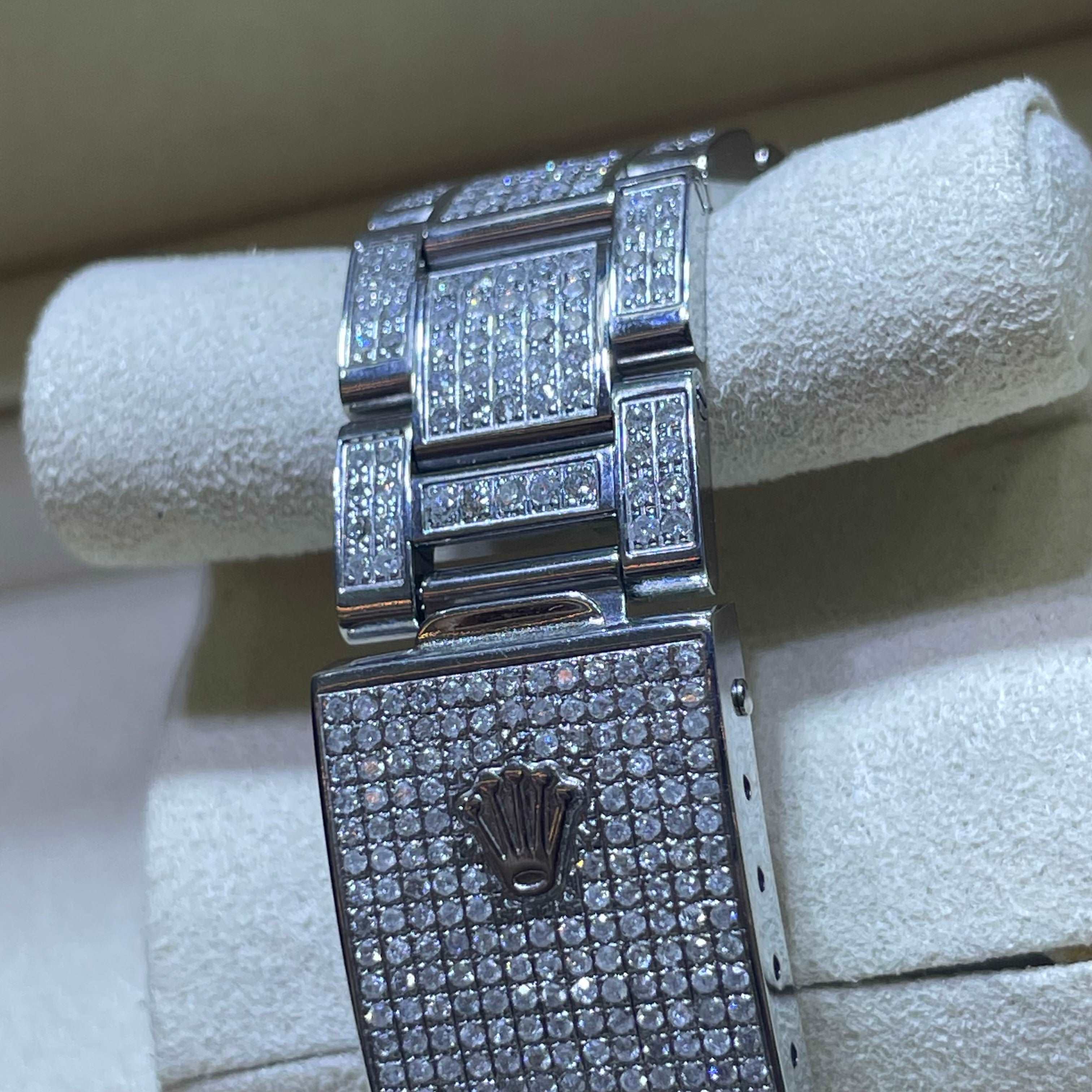 Iced Out 36mm Bust Down Datejust | VS1 Natural Diamonds