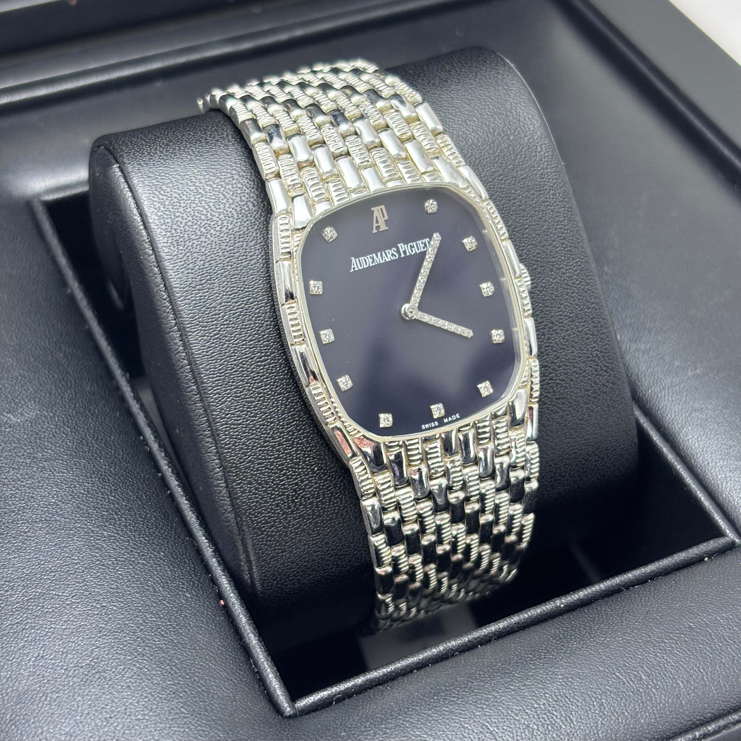 Pre-owned 36MM AUDEMARS PIGUET COBRA 18KT WHITE GOLD