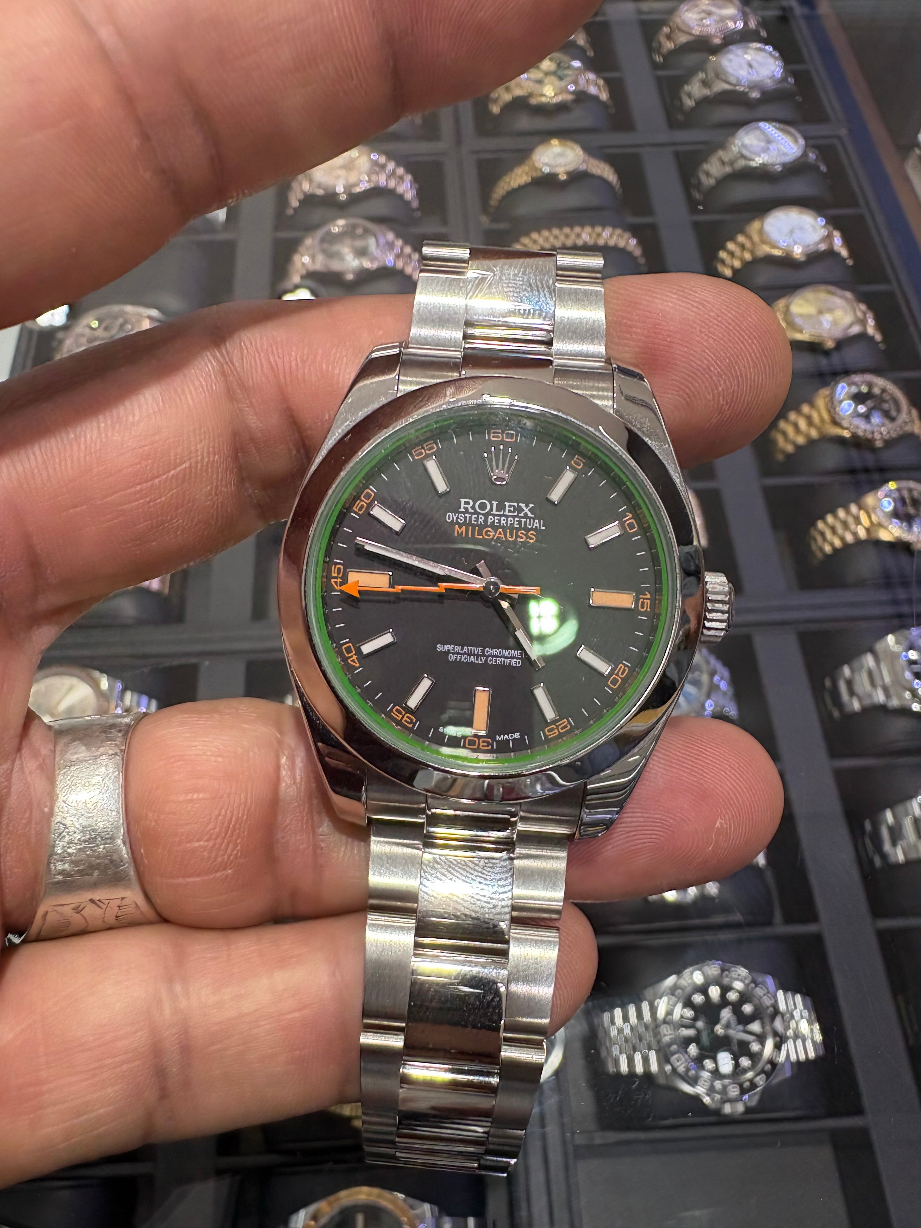 ROLEX MILGAUSS 40MM | STEEL | OYSTER BRACELET | BLACK DIAL