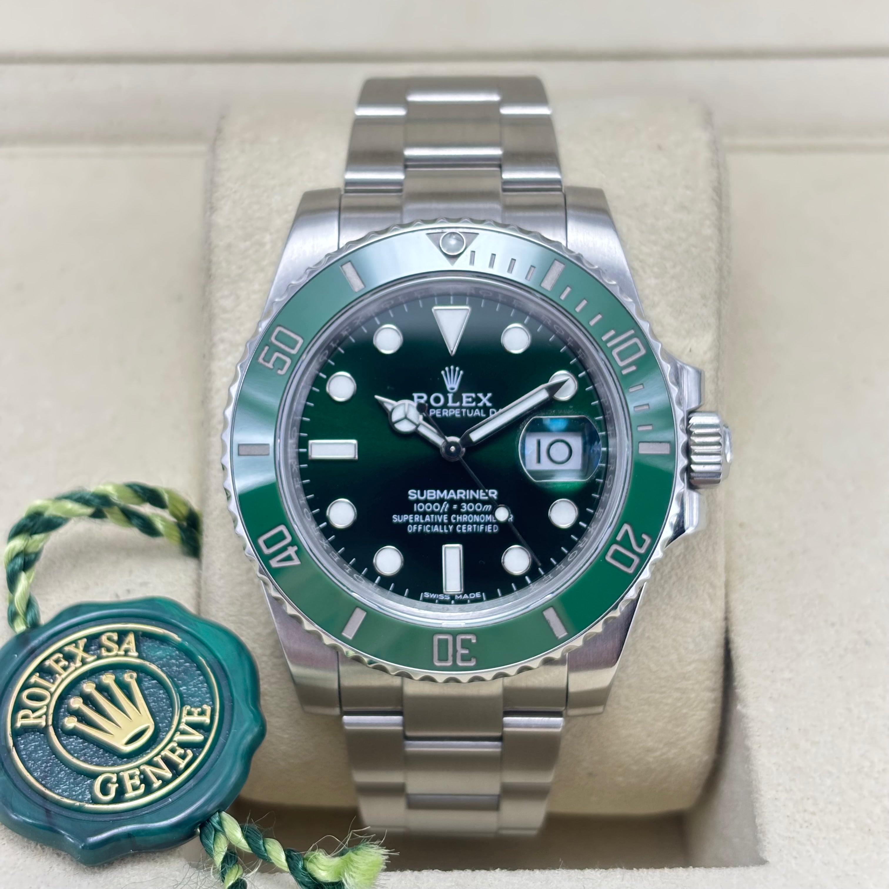 40MM ROLEX SUBMARINER “HULK” 116610LV