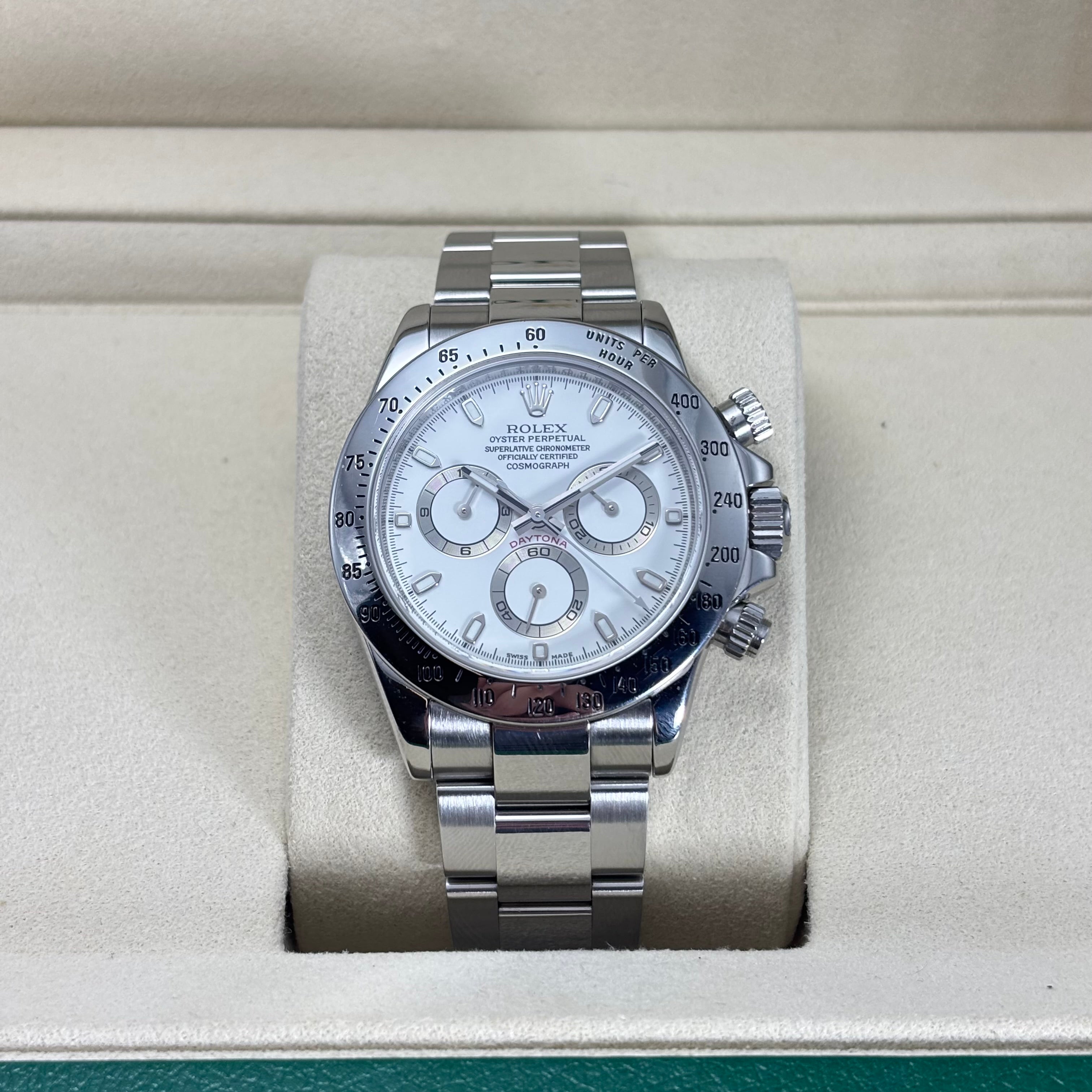 Pre-Owned Rolex Daytona 116520 STEEL / WHITE DIAL