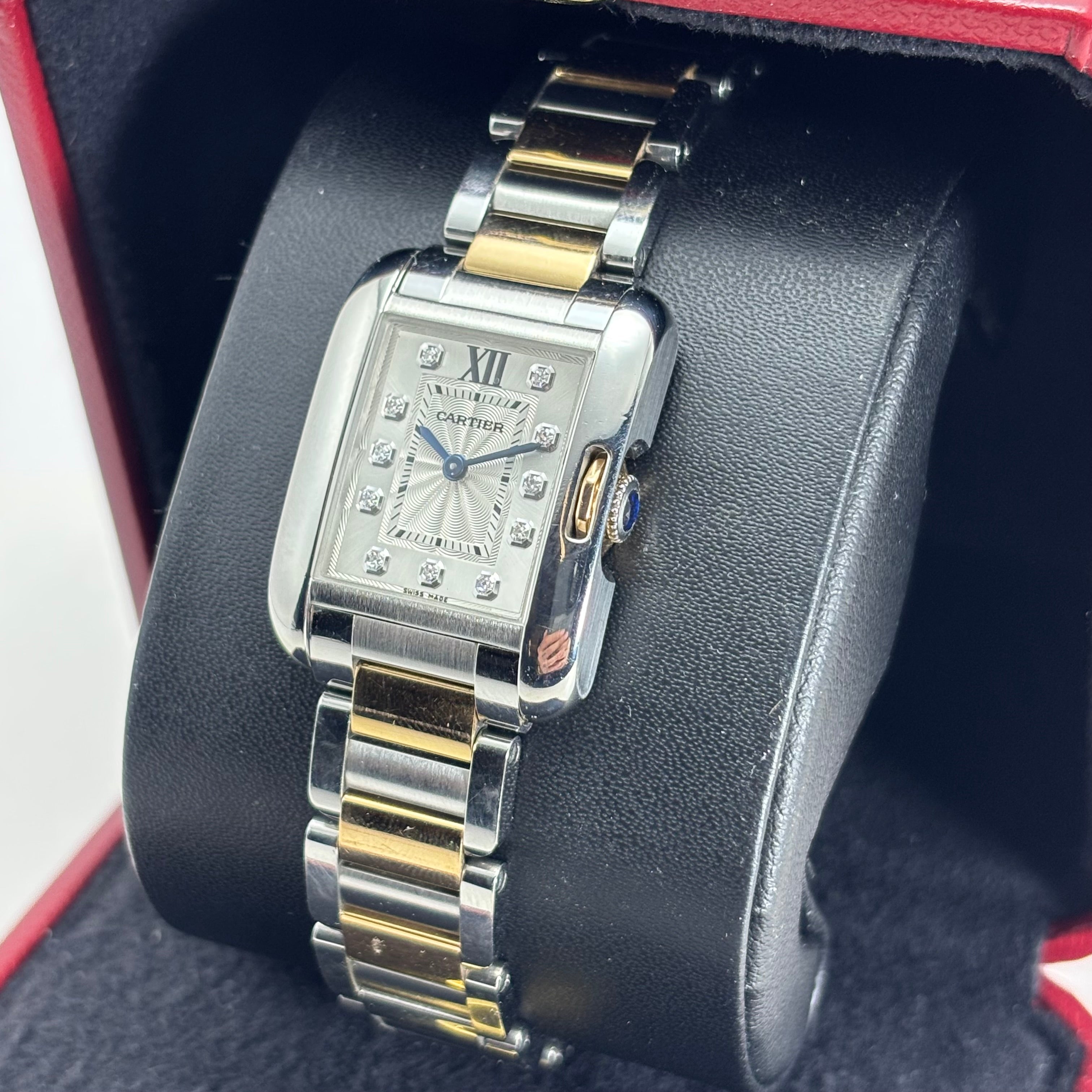Pre-Owned 31MM Cartier Tank Anglaise (2014)